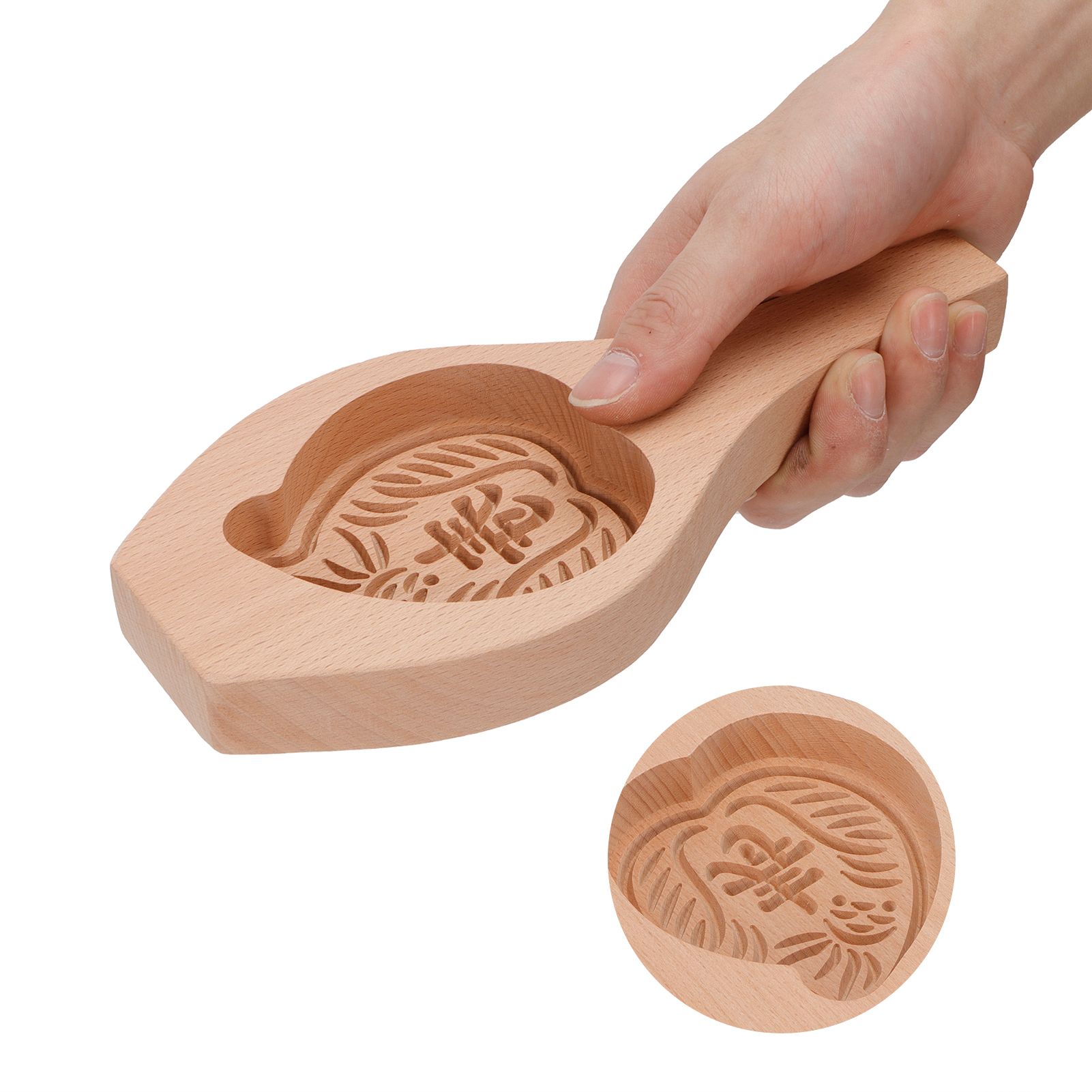Wood Mooncake Mold DIY Cookies Fondant Cake Baking Mold Kitchen Decoration view 8