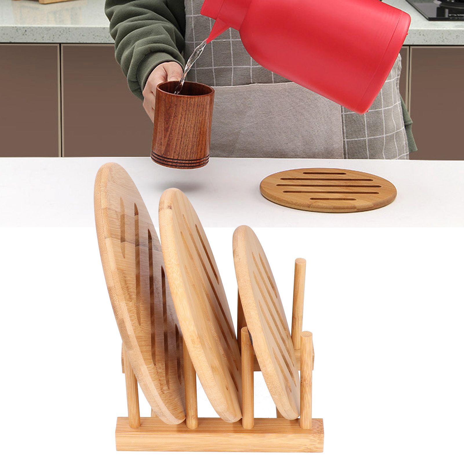Table Mat Dining Hot Pad Cup Dish Plate Rack Holder Heat Resistant Placemat view 10