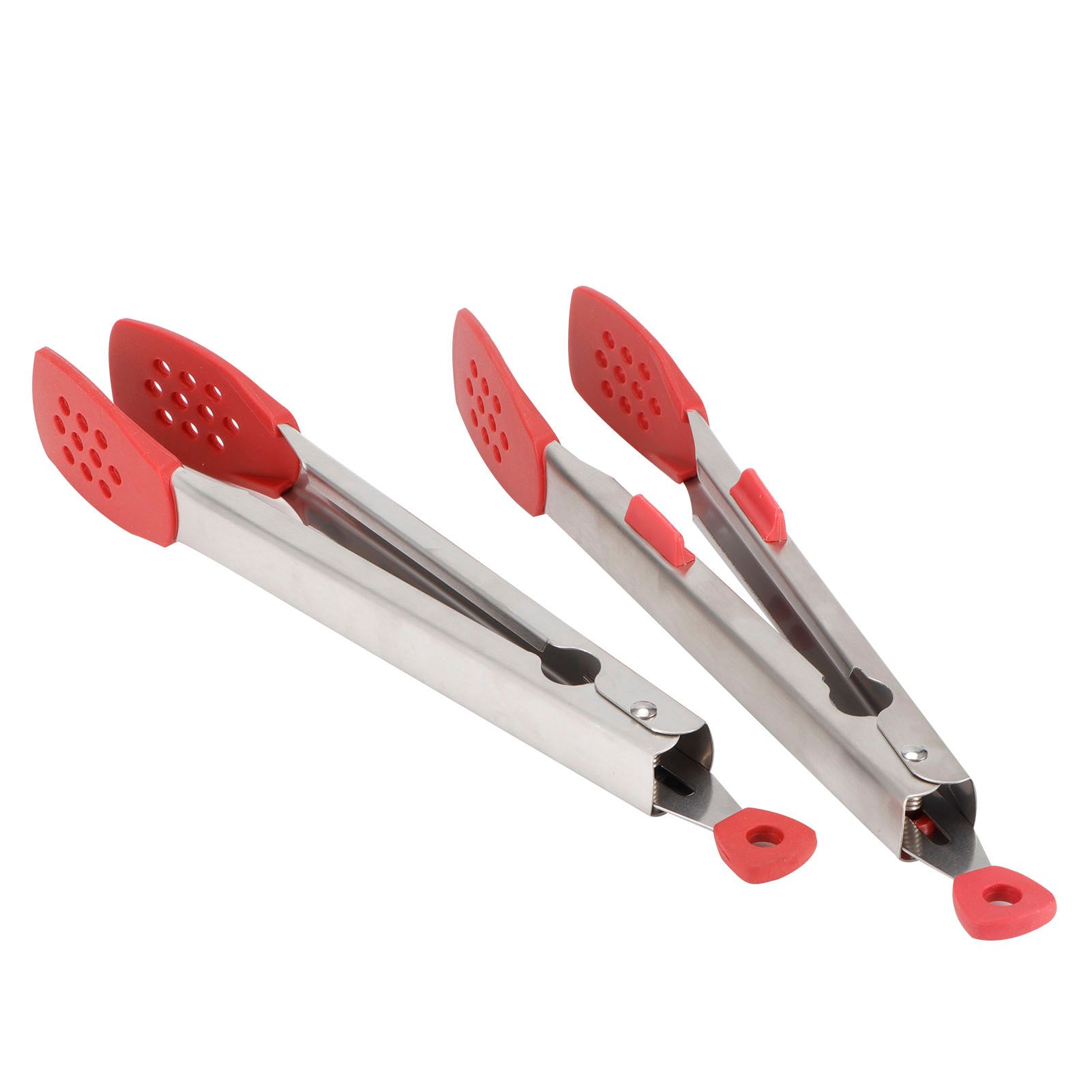 2pcs Food Tong Stainless Steel Steak Clip Silicone Salad Barbecue Stencils view 5