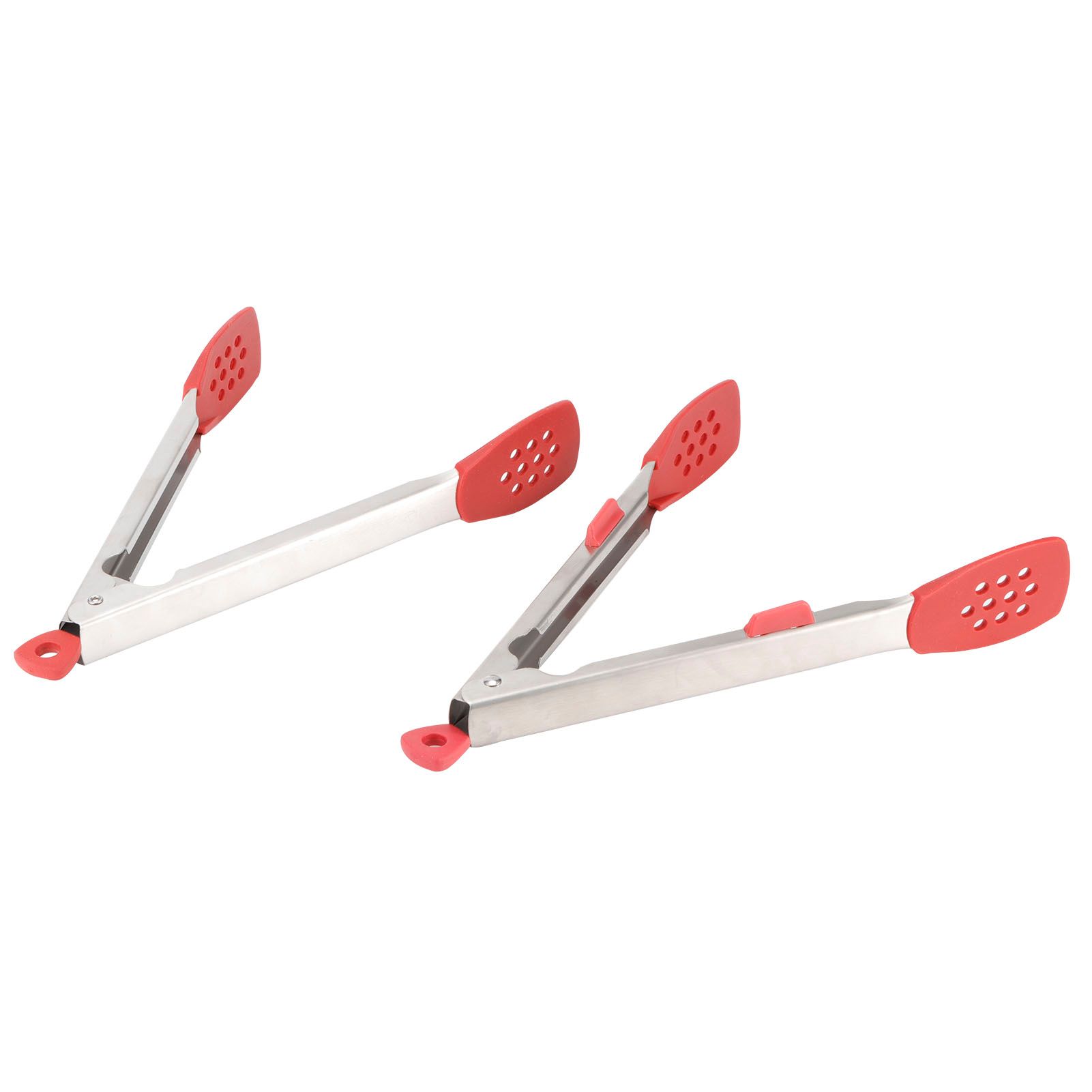 2pcs Food Tong Stainless Steel Steak Clip Silicone Salad Barbecue Stencils view 6