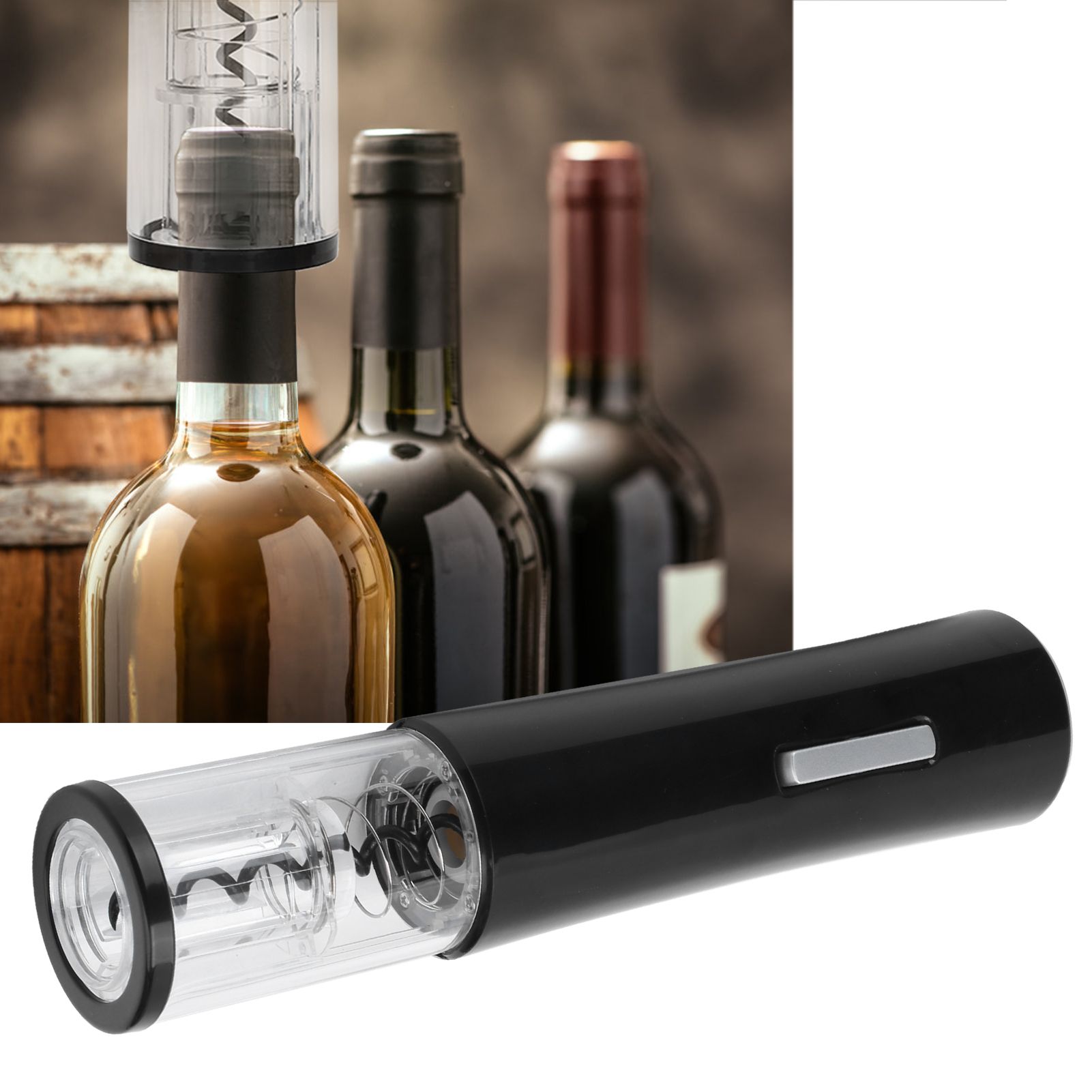 Translucent Automatic Bottle Opener Electric Red Wine Openers with Foil Cutter view 10