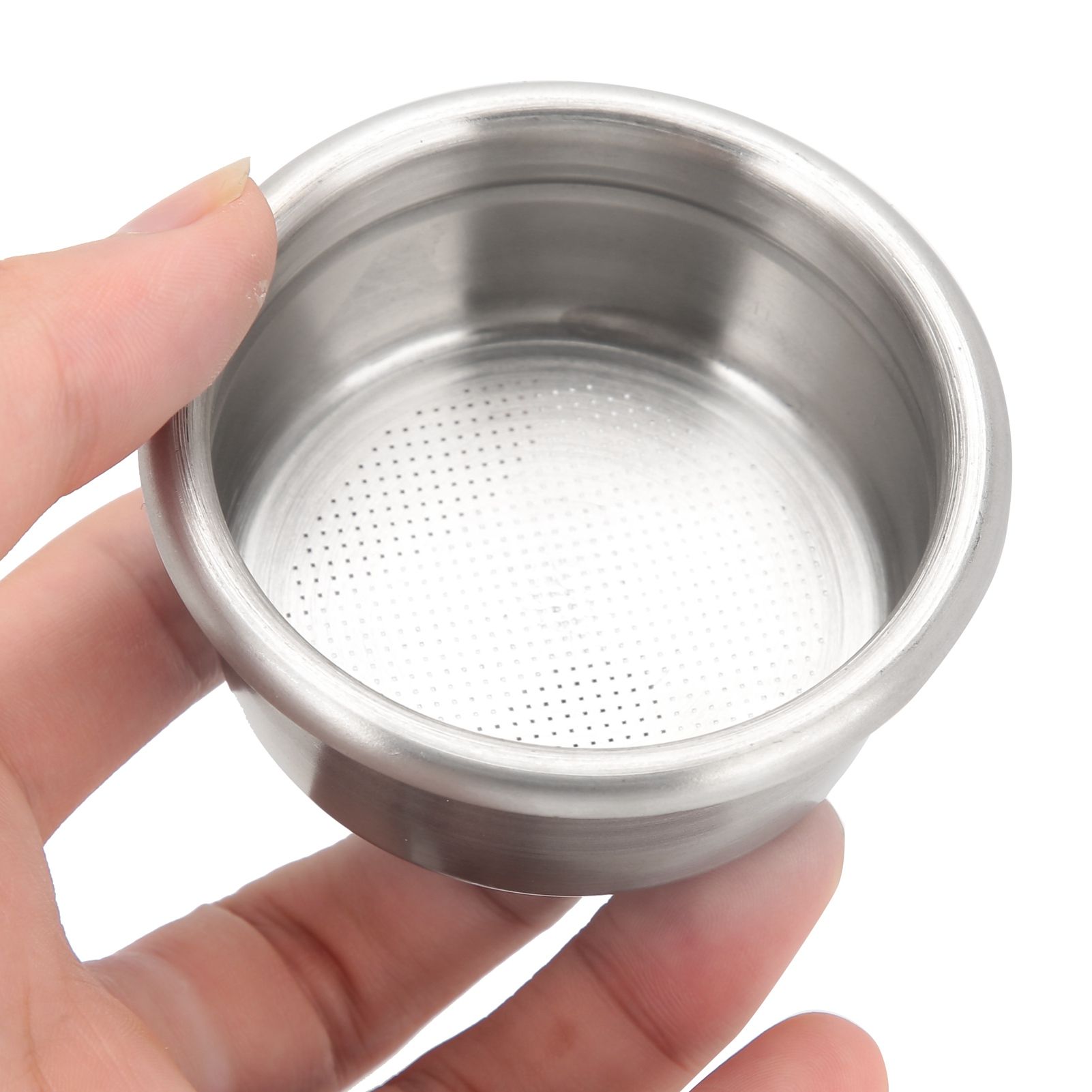 58MM Double Cup Single Wall NonPressurized Porous Filter Basket Coffee Filter view 4