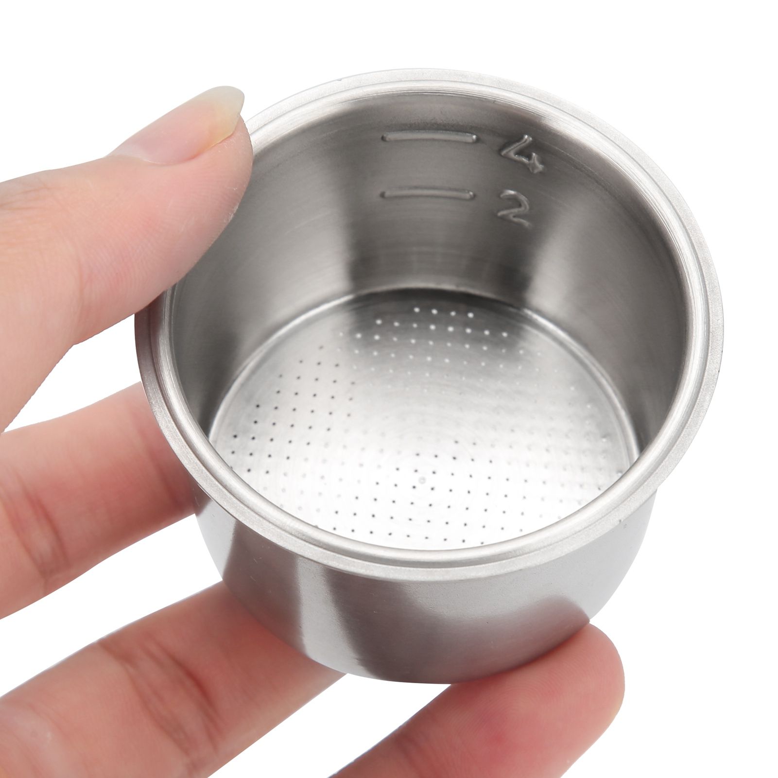 51mm Stainless Steel Coffee Filter Single Wall NonPressurized Porous Filter view 6