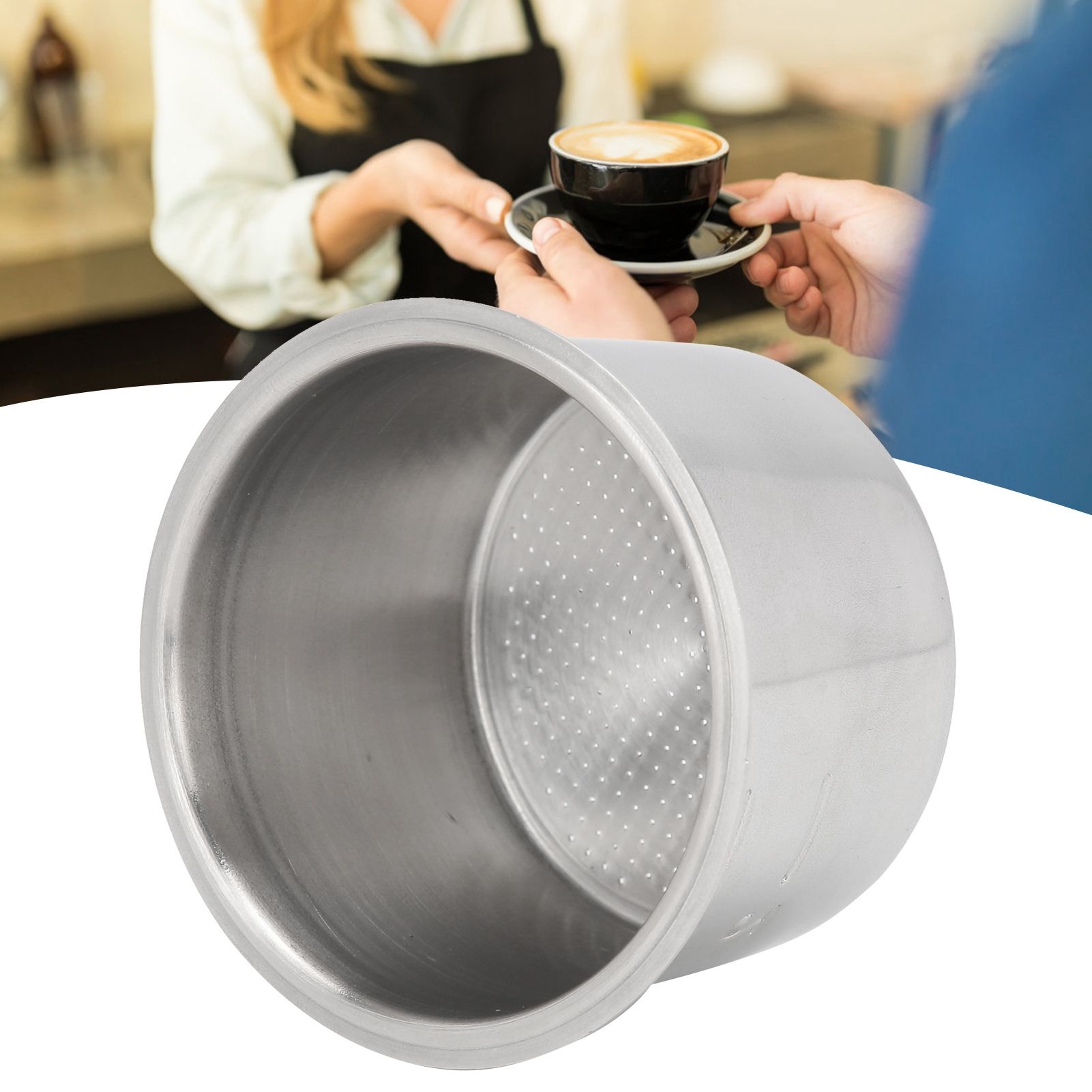 51mm Stainless Steel Coffee Filter Single Wall NonPressurized Porous Filter view 12
