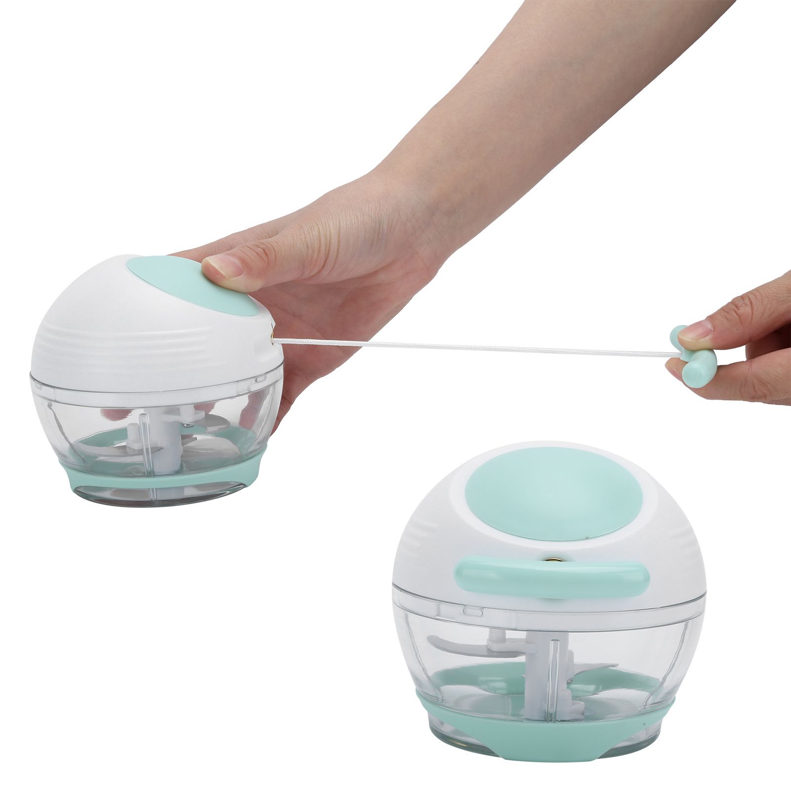 2PCS MultiFunction Vegetable Cutter Manual Garlic Food Chopper Meat Grinder view 7