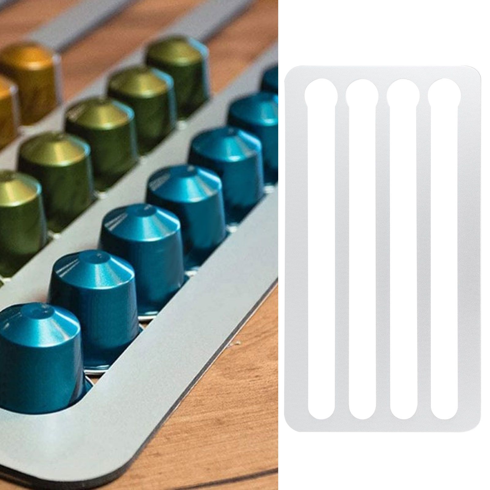 Coffee Capsule Holder Stand Wall Mounted Capsules Storage Rack Organizer for view 9