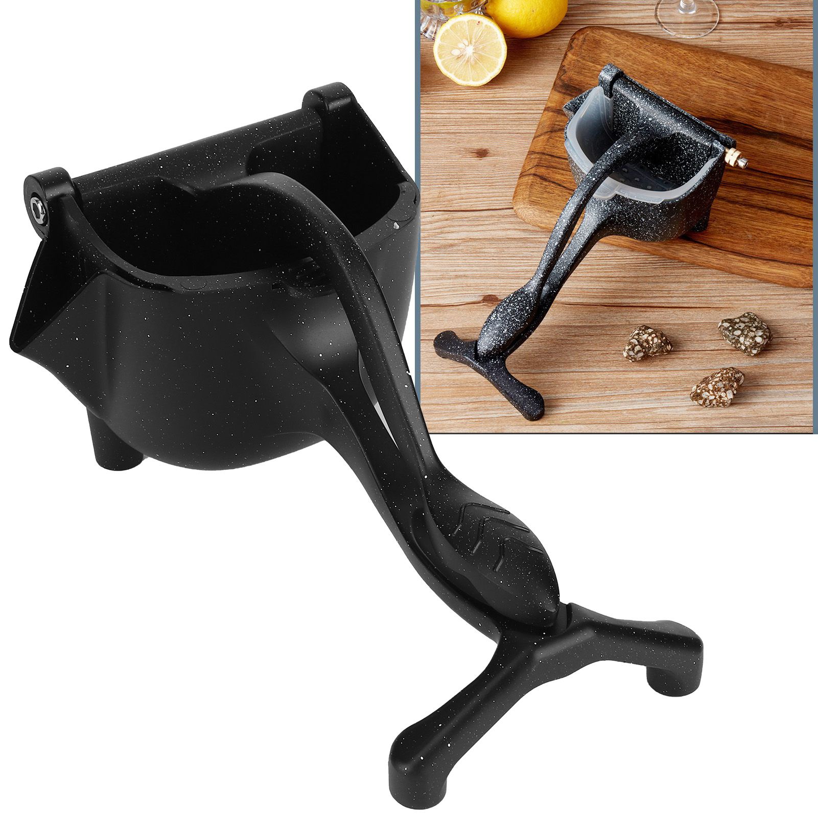 Manual Fruit Juicer Aluminium Alloy Lemon Squeezer Hand Press Citrus Extractor view 9