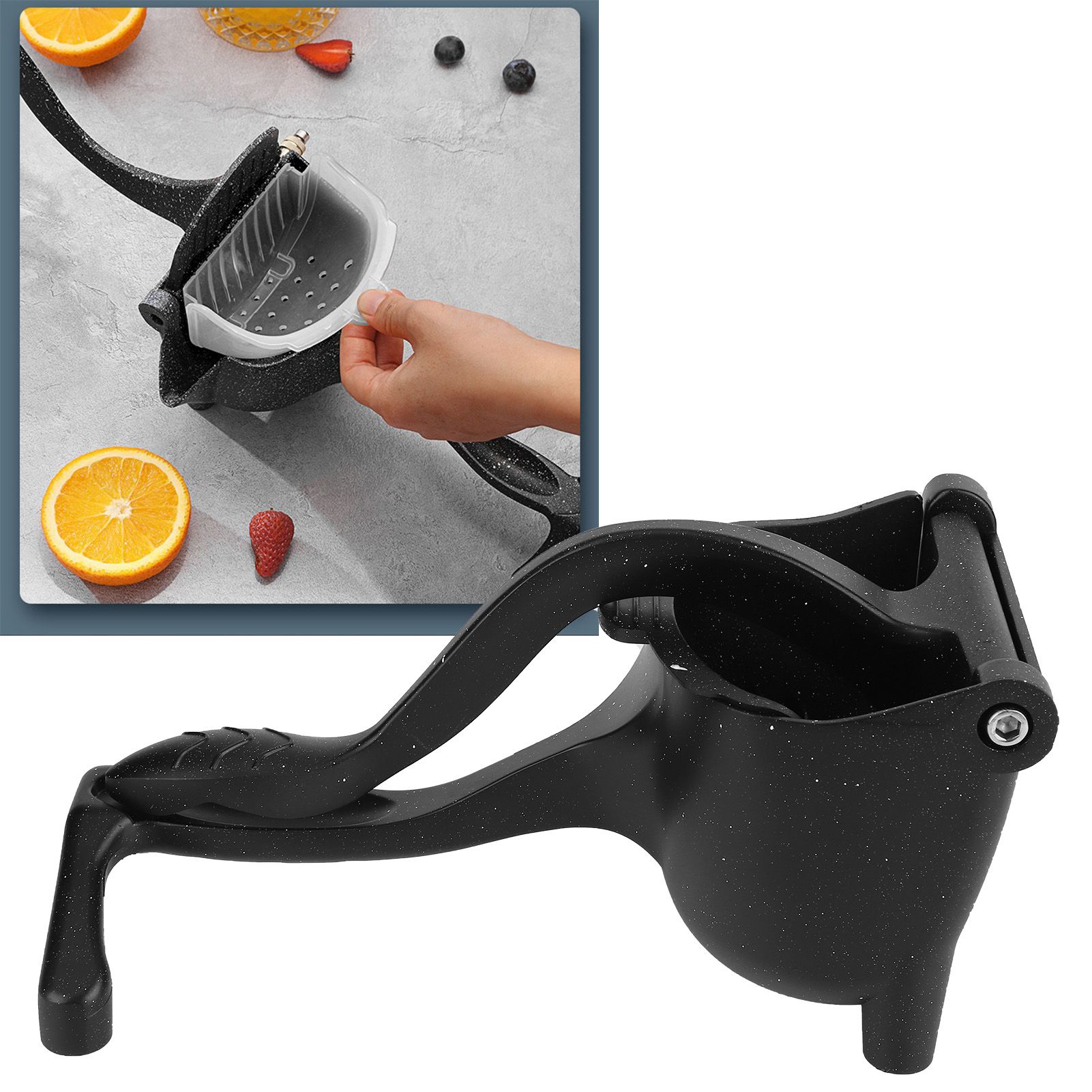 Manual Fruit Juicer Aluminium Alloy Lemon Squeezer Hand Press Citrus Extractor view 10