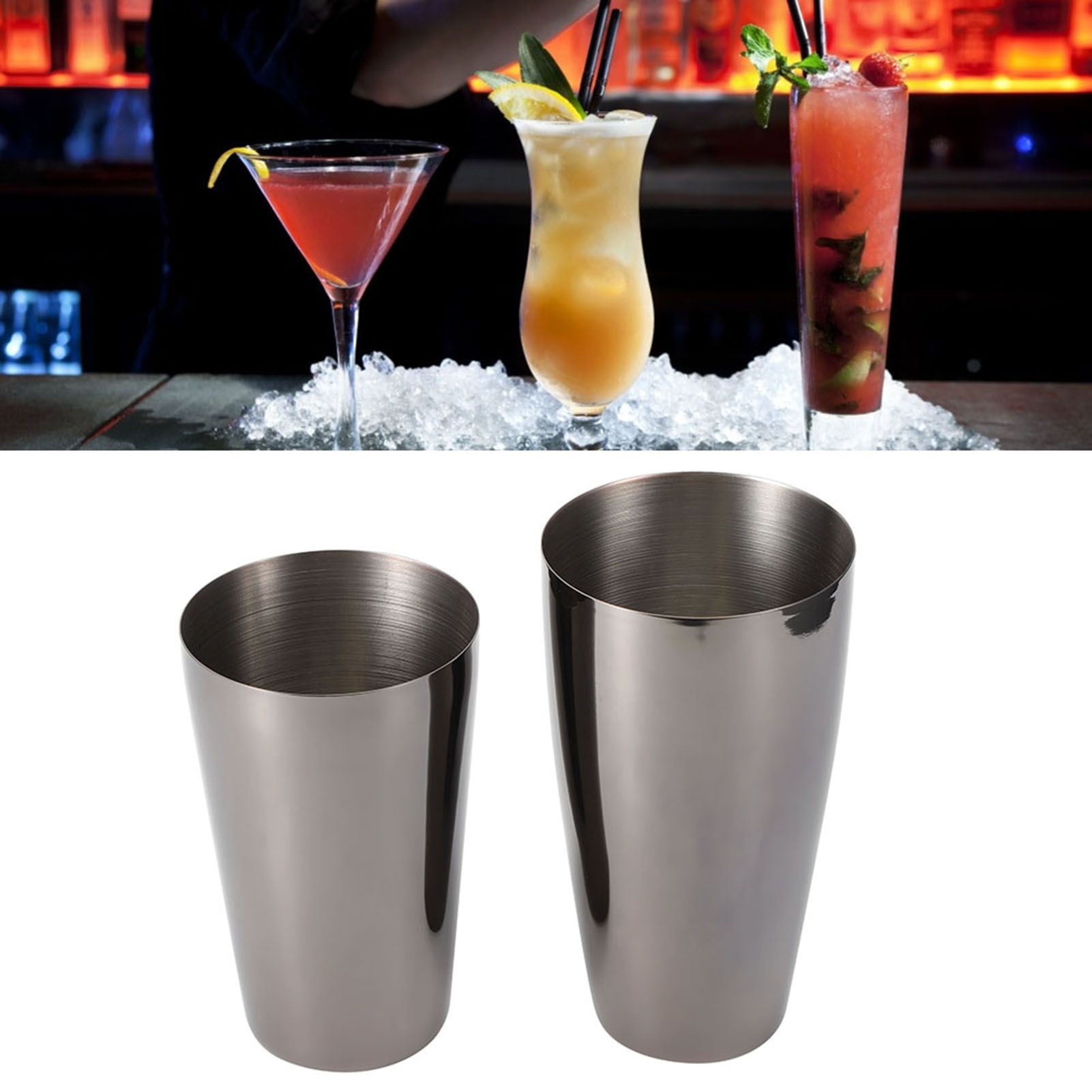 Cocktail Shaker Set 304 Stainless Steel Wine Drink Mixer Party Bar Bartender view 9