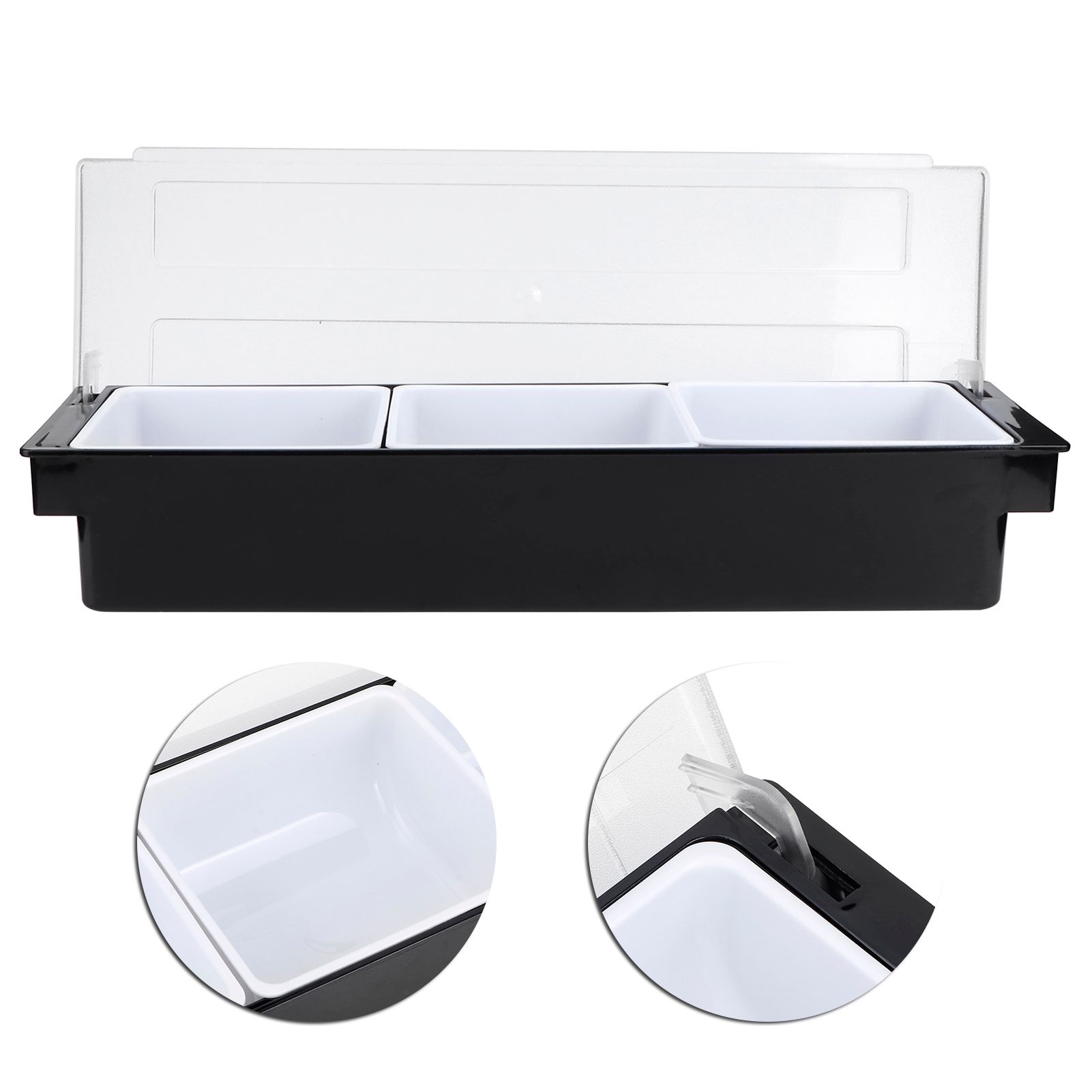 Seasoning Box with Lid Bar Condiment Holder Fruit Case Dispenser Milk Tea Shop view 7