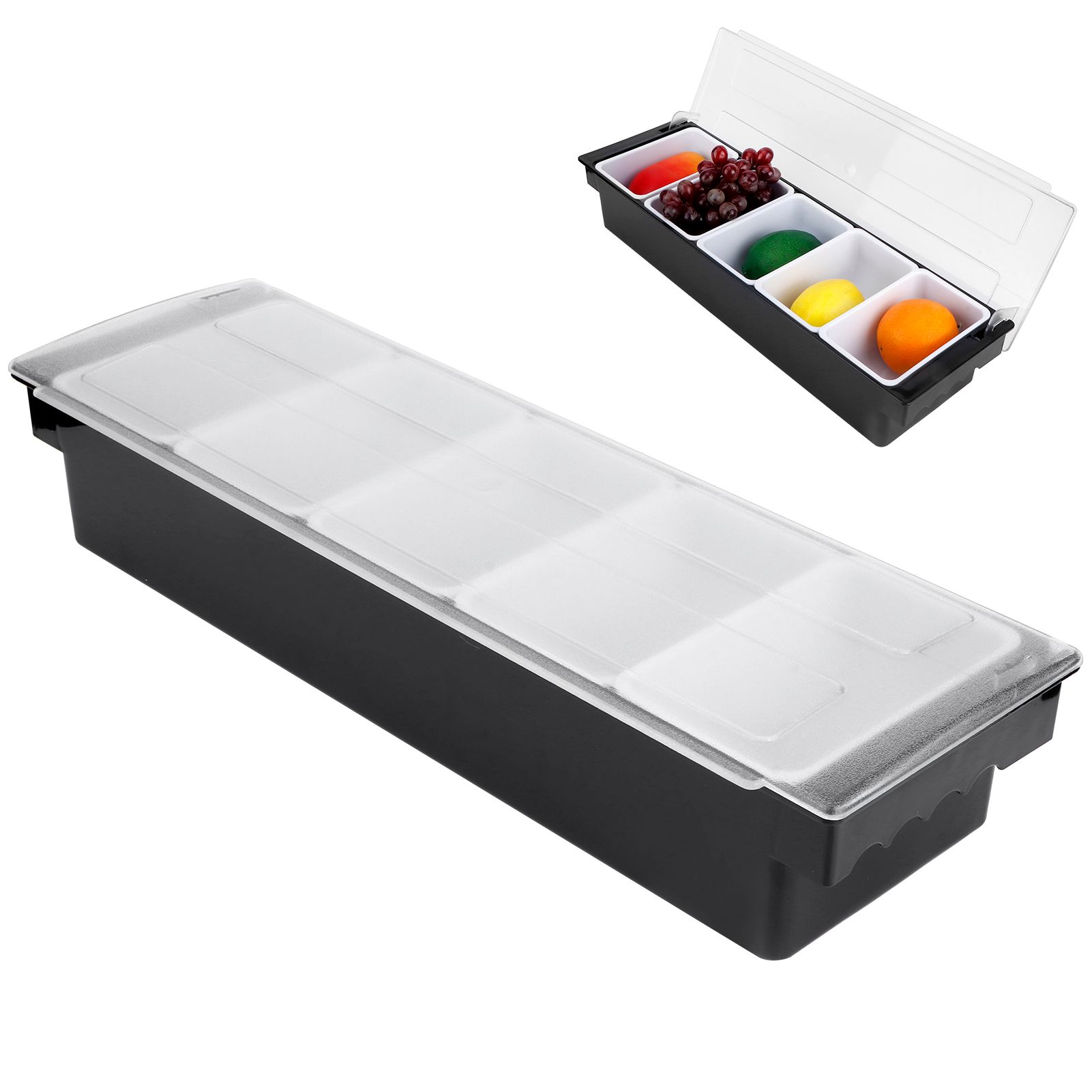 Seasoning Box with Lid Bar Condiment Holder Fruit Case Dispenser Milk Tea Shop view 8