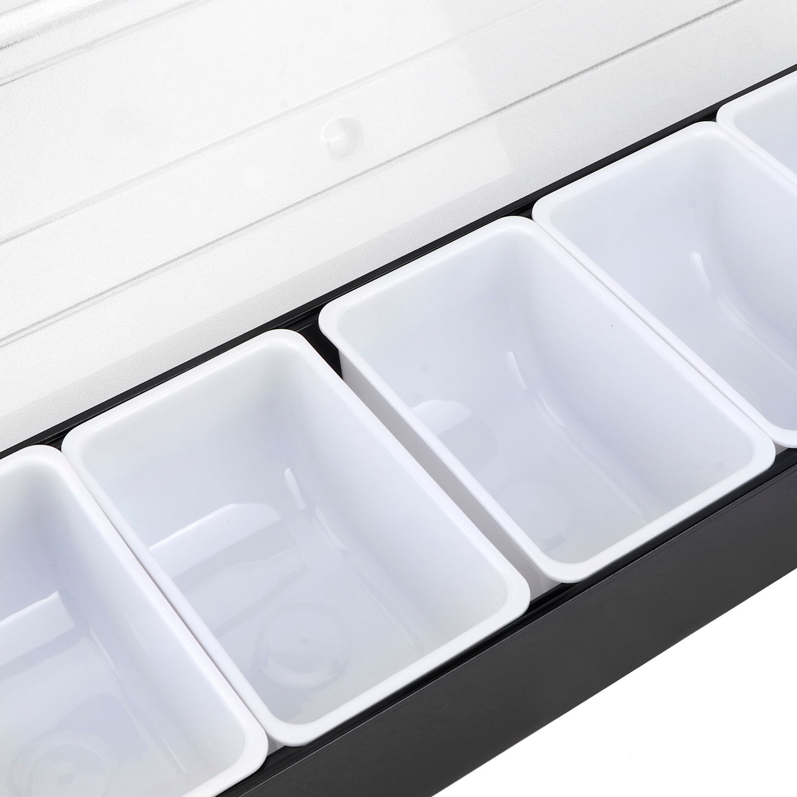 Seasoning Box with Lid Bar Condiment Holder Fruit Case Dispenser Milk Tea Shop view 12
