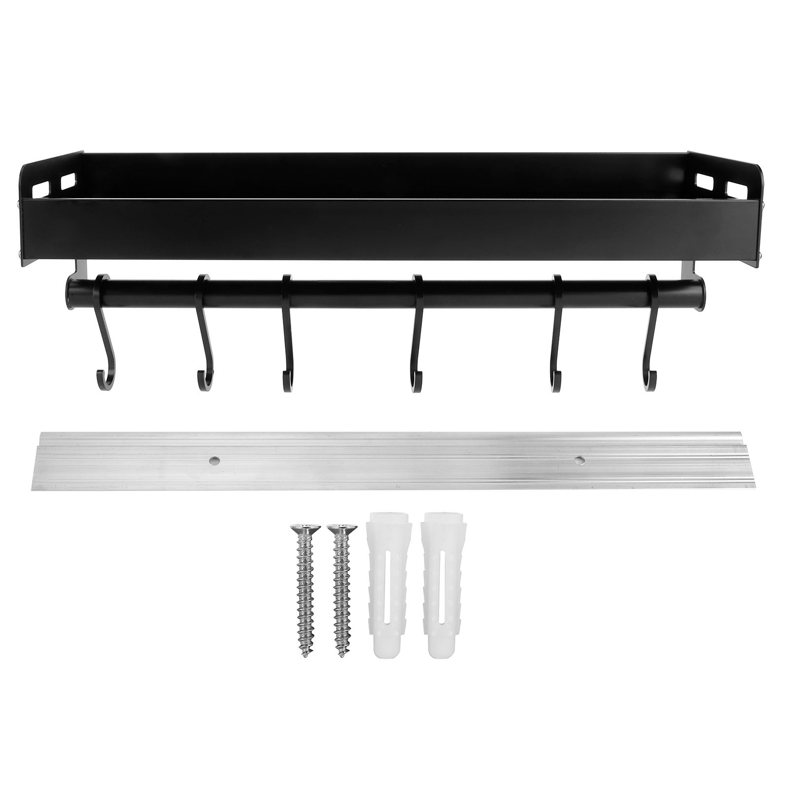 Wall Mounted Spice Rack Organizer Seasoning Jar Bottle Cans Holder Rack view 2