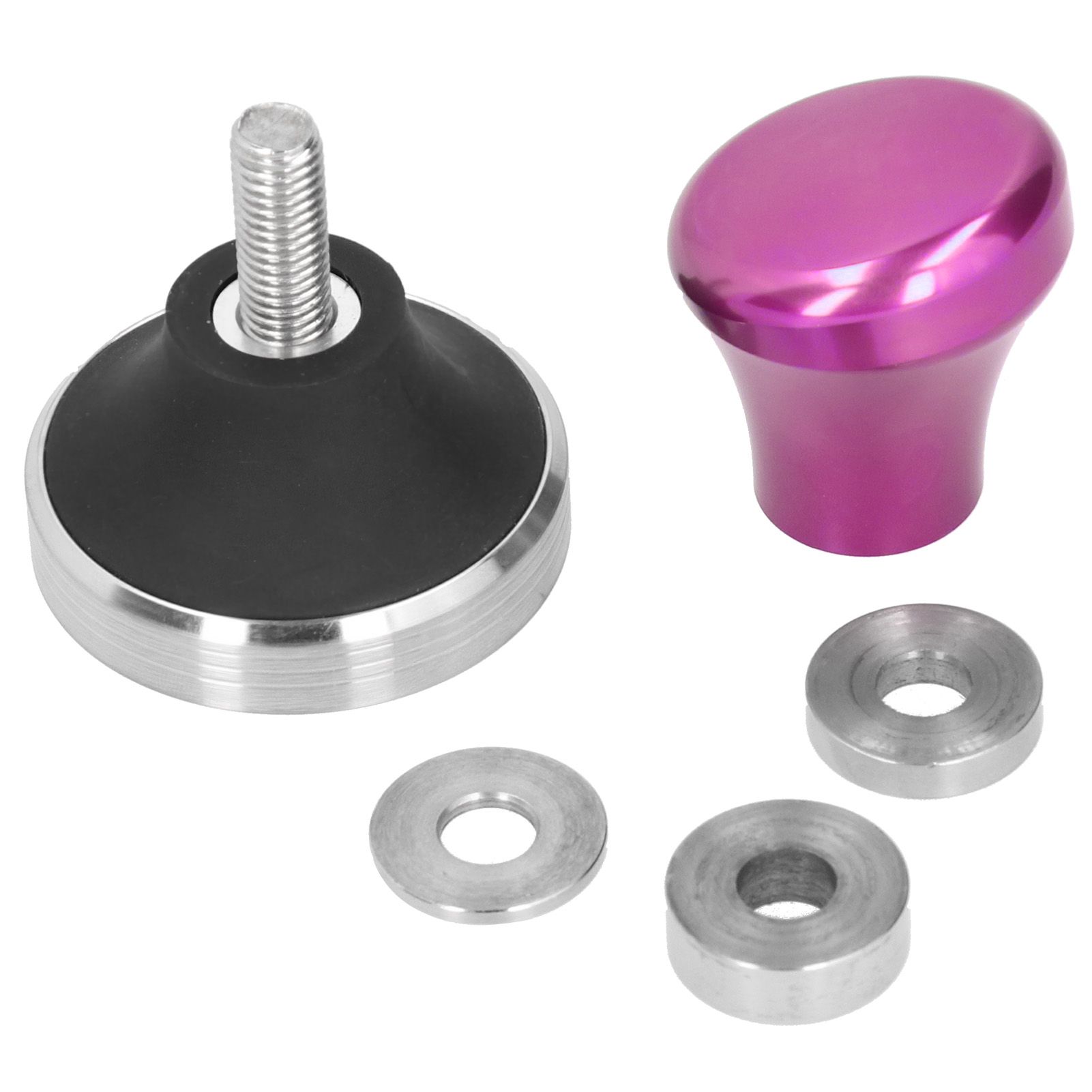 58mm Flat Coffee Tamper Stainless Steel Base Coffee Powder Hammer Kitchen view 8