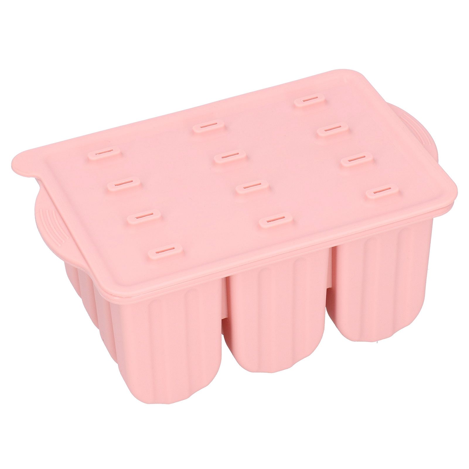 12 Grids Silicone Ice Cream Molds Tray Ice Cream Makers Mould with Lid and 50 view 6