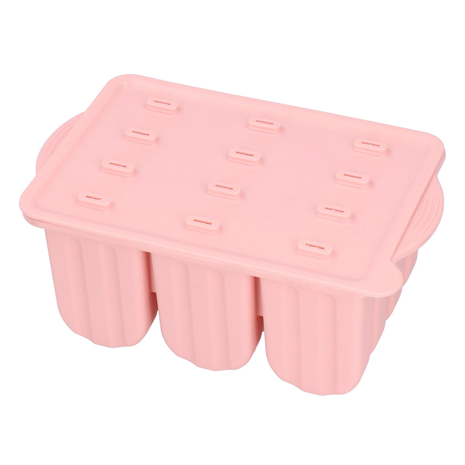 12 Grids Silicone Ice Cream Molds Tray Ice Cream Makers Mould with Lid and 50 view 8