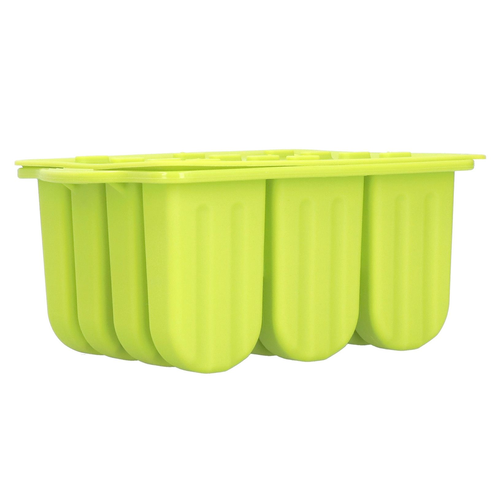 12 Grids Silicone Ice Cream Molds Tray Ice Cream Makers Mould with Lid and 50 view 3