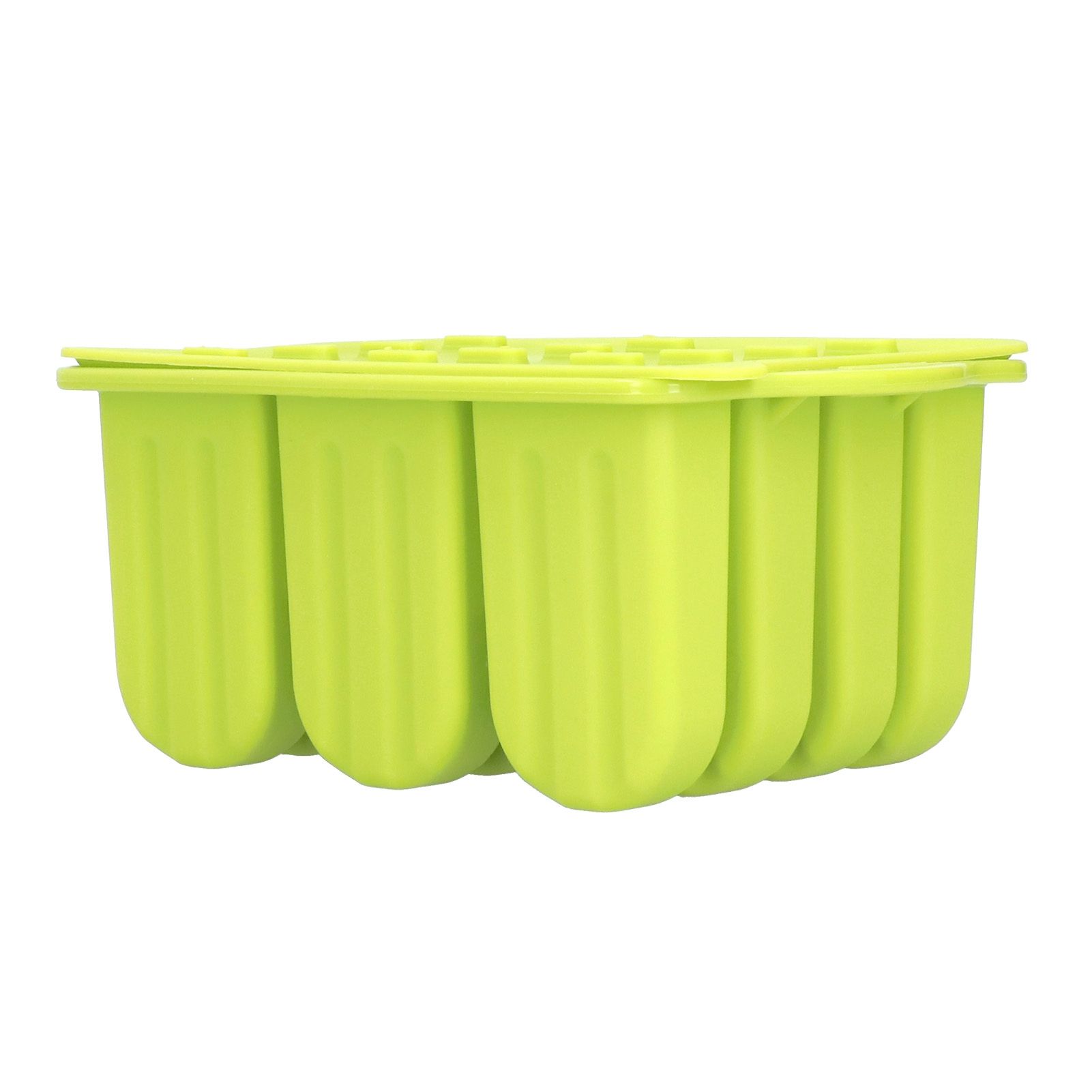 12 Grids Silicone Ice Cream Molds Tray Ice Cream Makers Mould with Lid and 50 view 4