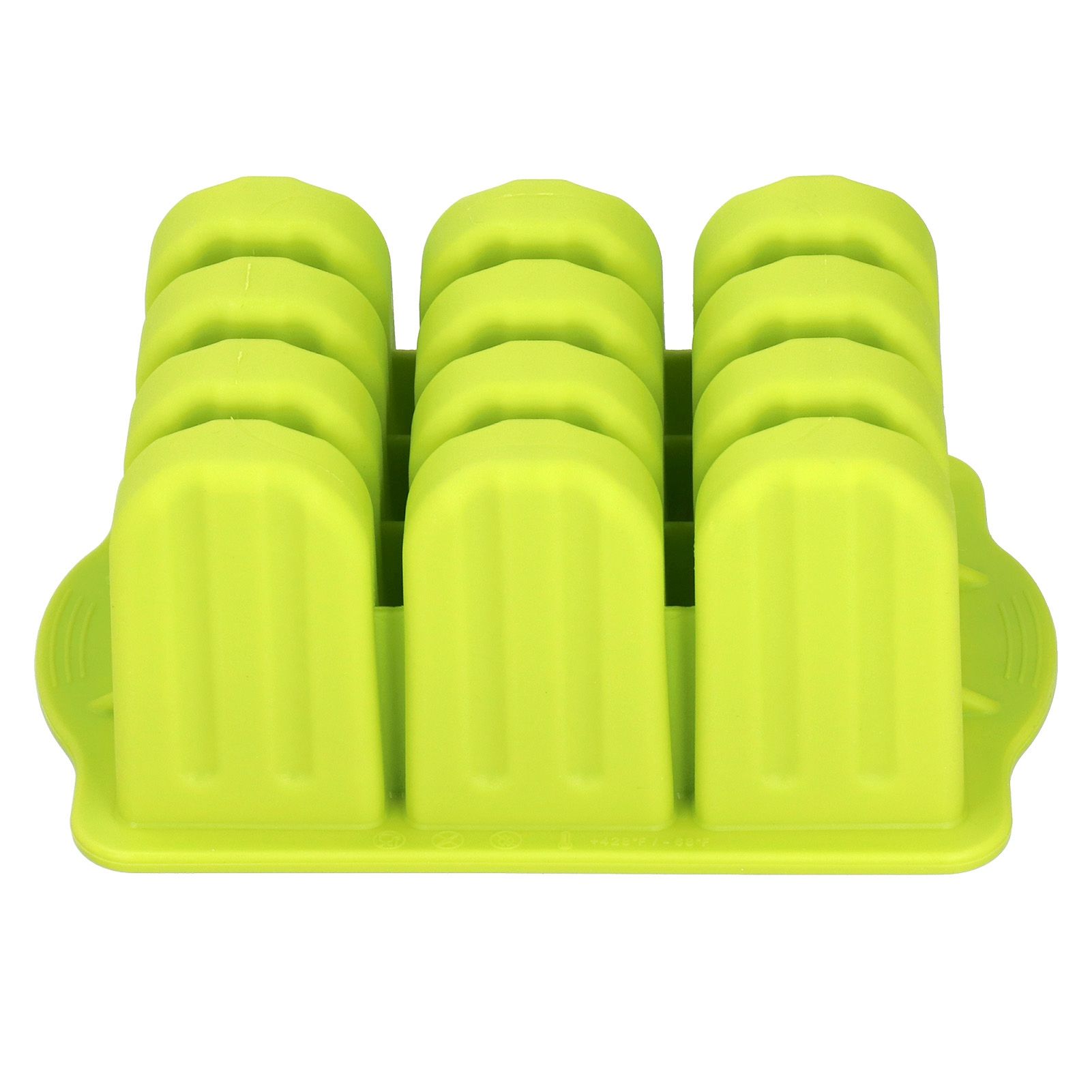 12 Grids Silicone Ice Cream Molds Tray Ice Cream Makers Mould with Lid and 50 view 6
