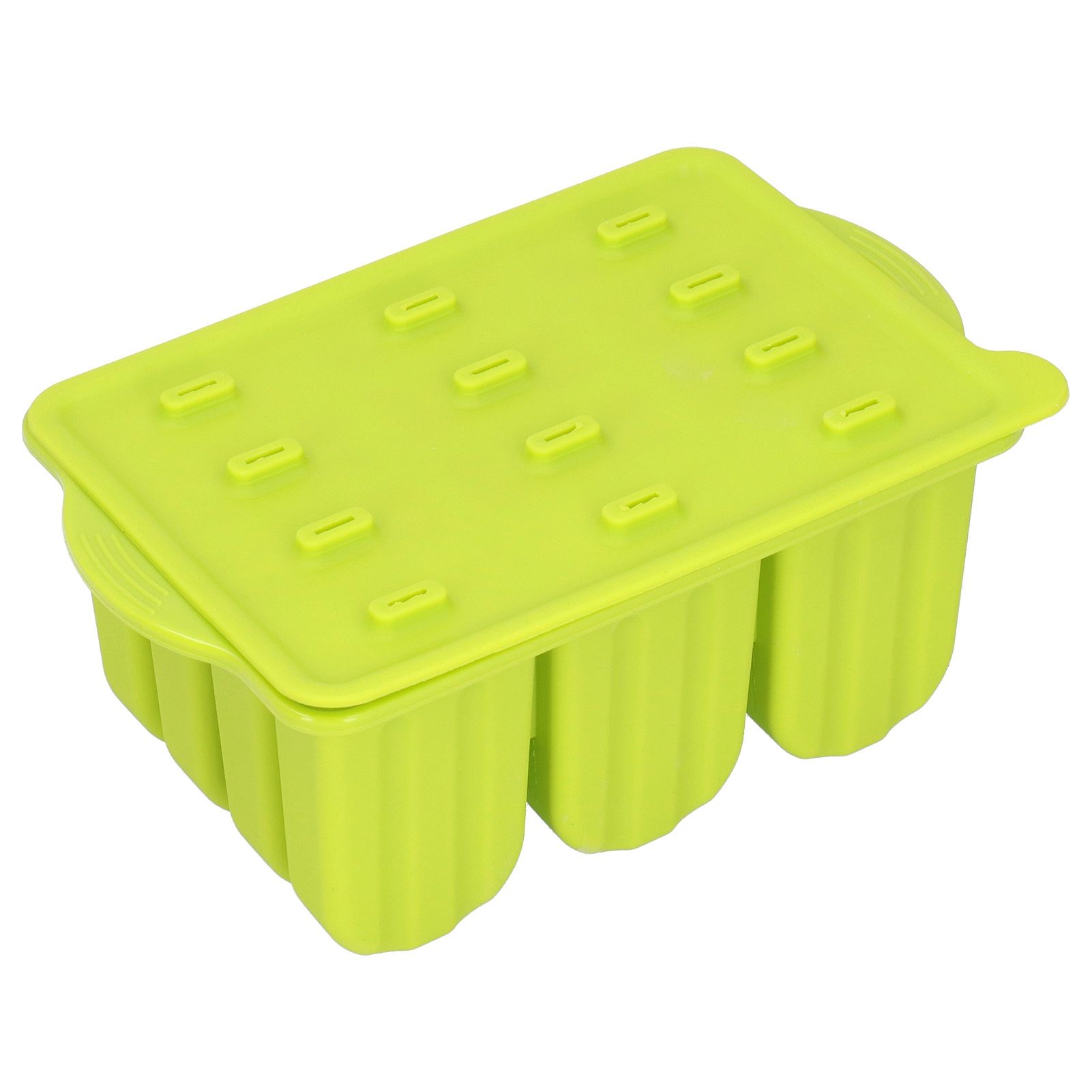 12 Grids Silicone Ice Cream Molds Tray Ice Cream Makers Mould with Lid and 50 view 11
