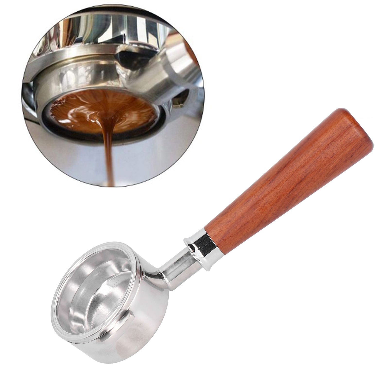 Portafilter 304 Stainless Steel Coffee Bottomless Handle 58mm Fit for WELHOME view 10