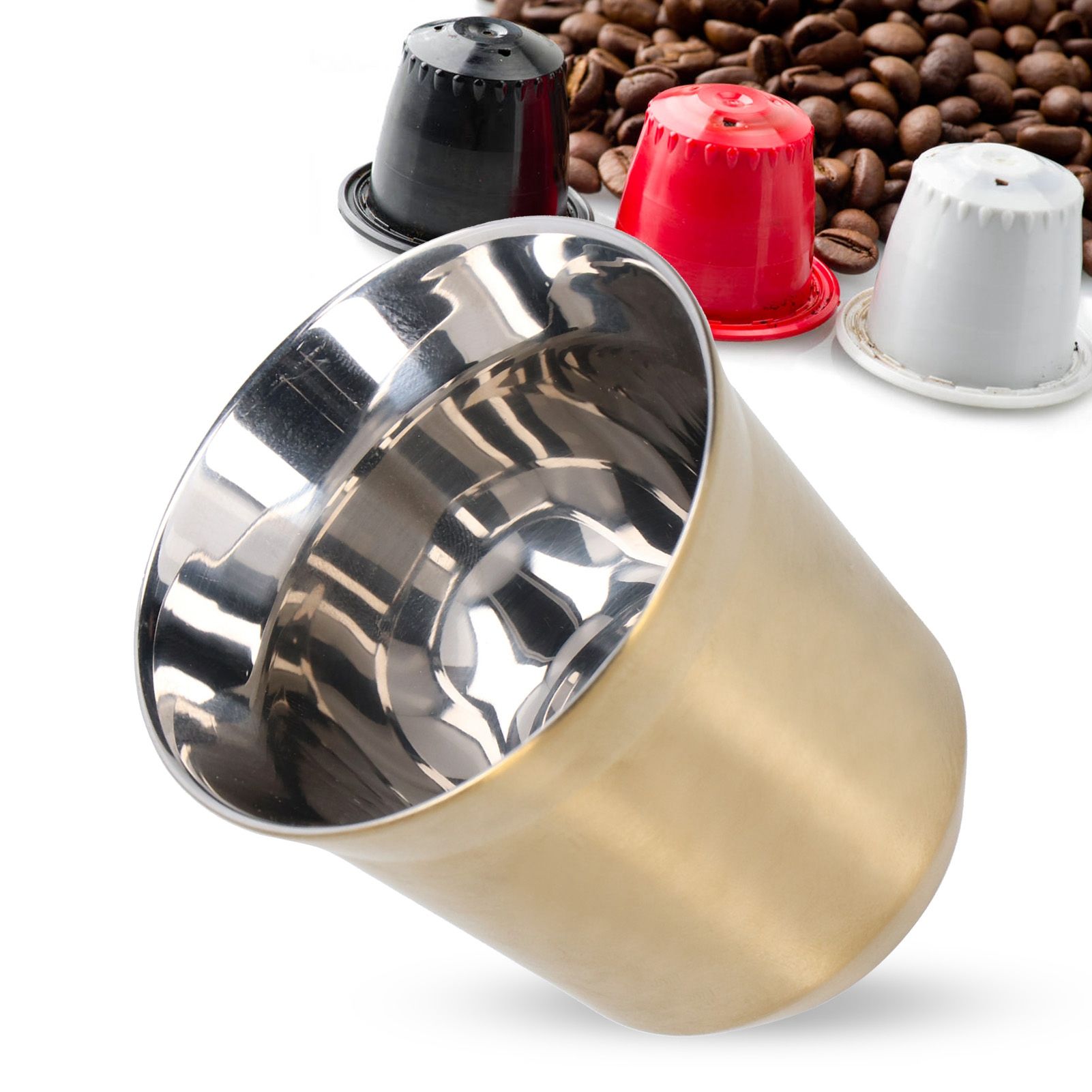 Coffee Mug 304 Stainless Steel Portable Tea Cup for Camping Traveling Kitchen view 10