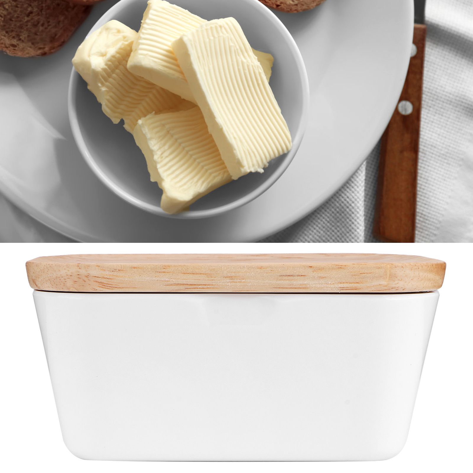 Multifunctional Butter Dish Box Container with Butter Spreader Knife Kitchen view 10