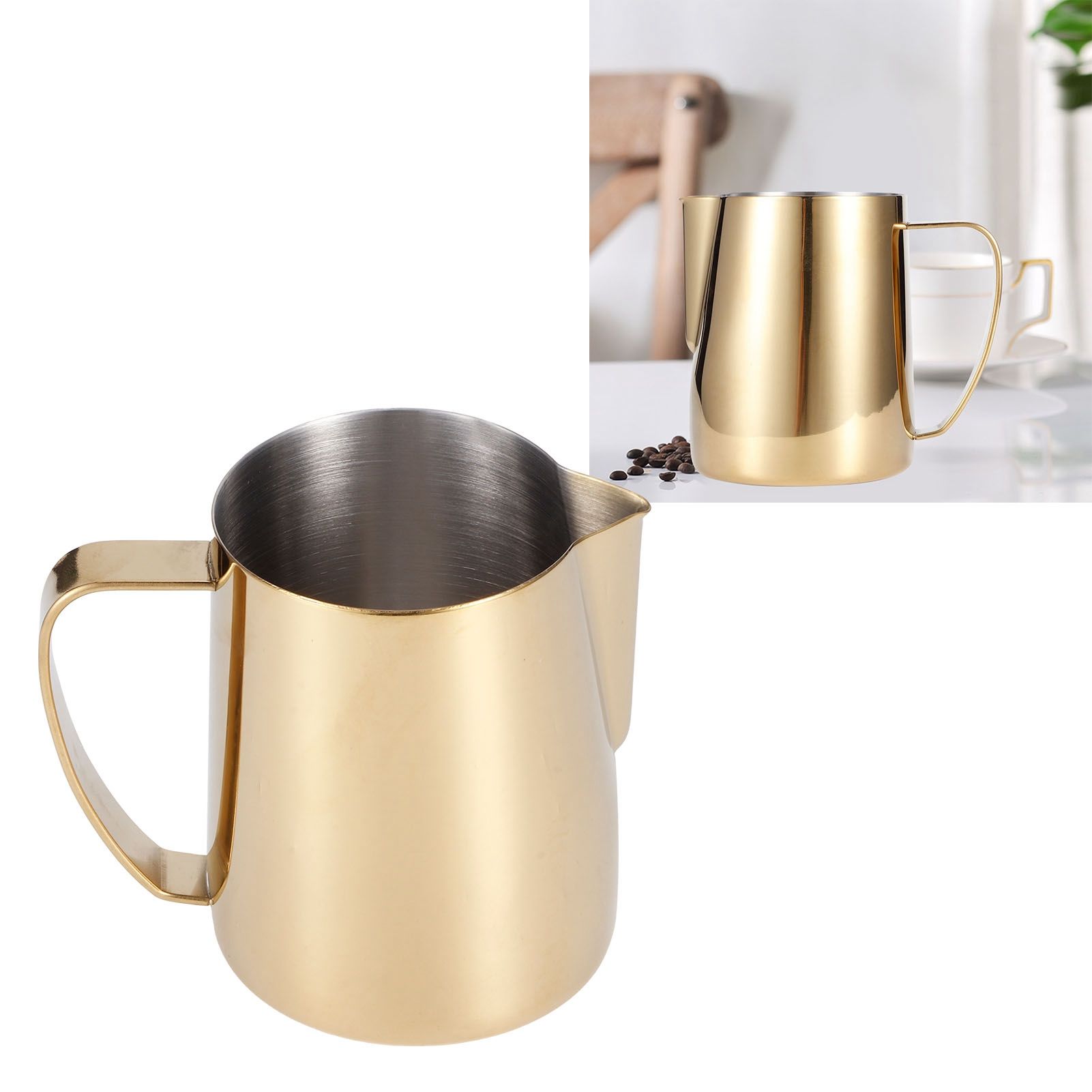 Coffee Jug 304 Stainless Steel Milk Frothing Cup Multifunction Latte Art view 10