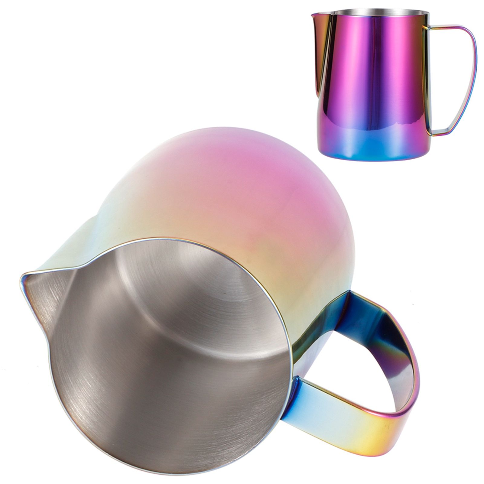 Coffee Cup 304 Stainless Steel Milk Frothing Pitcher Mug with Handle for Latte view 7