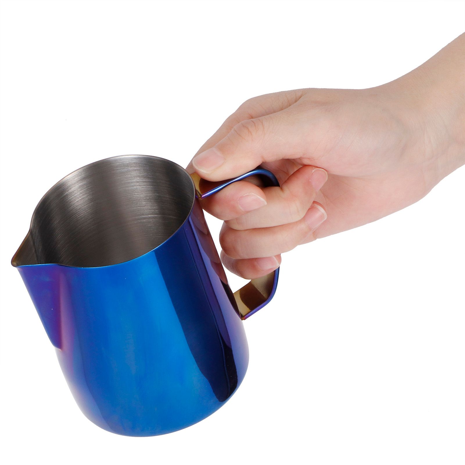 Japanese Style Stainless Steel Colorful Coffee Jug Milk Frothing Cup Latte Art view 8