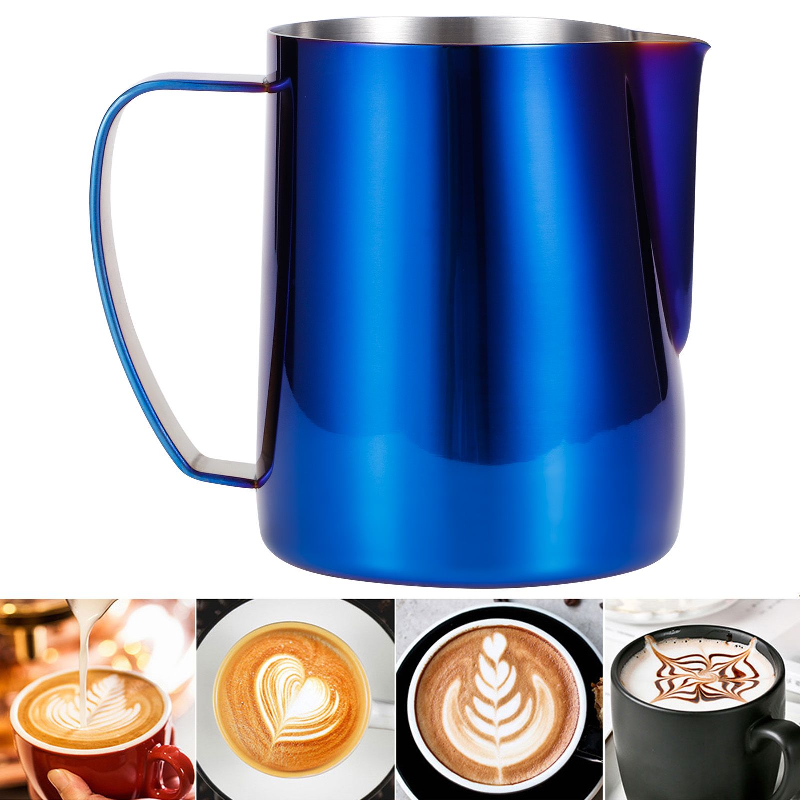 Japanese Style Stainless Steel Colorful Coffee Jug Milk Frothing Cup Latte Art view 9