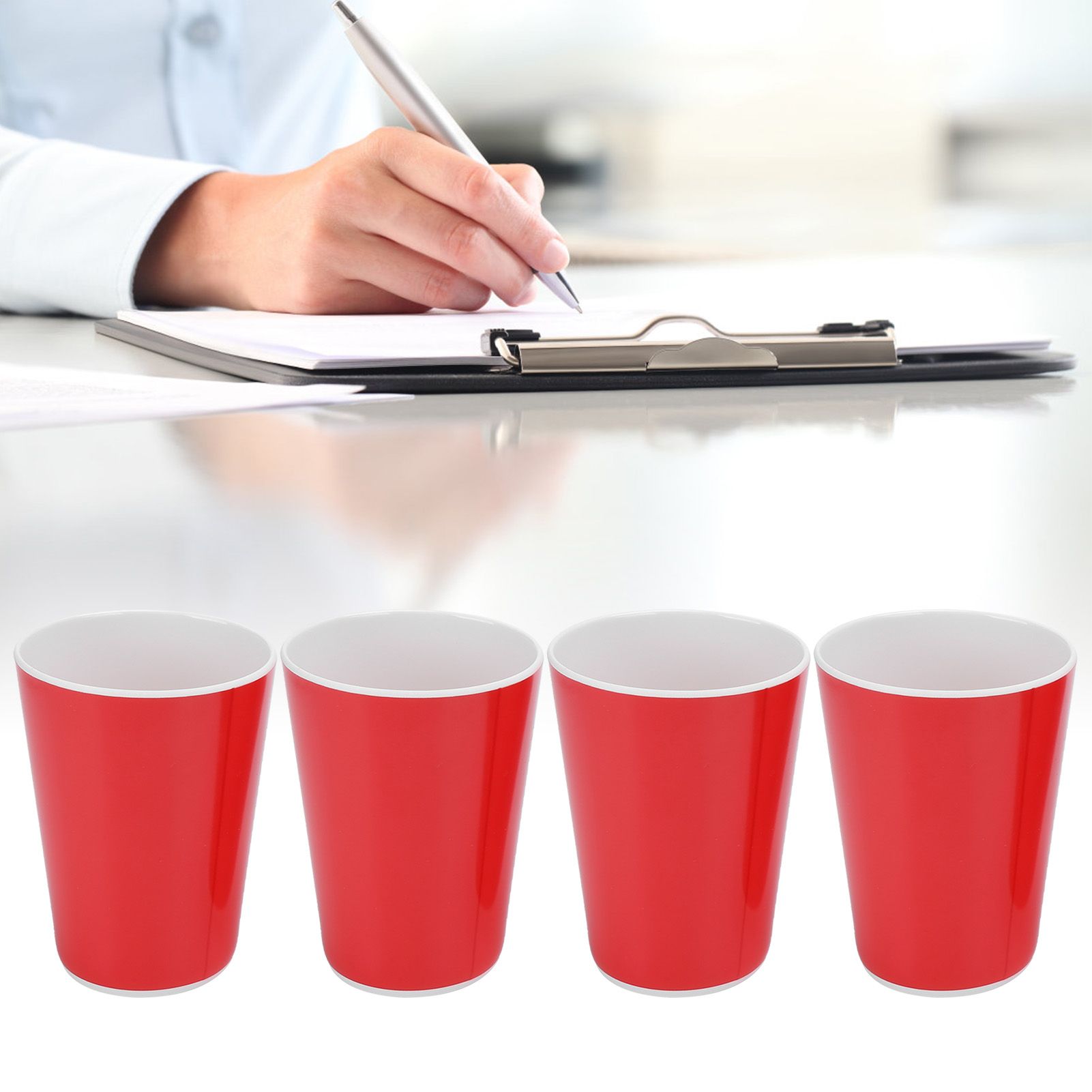 4PCS Imitation Ceramic Water Cup Drinking Mug for Office Home Bar Restaurant view 9