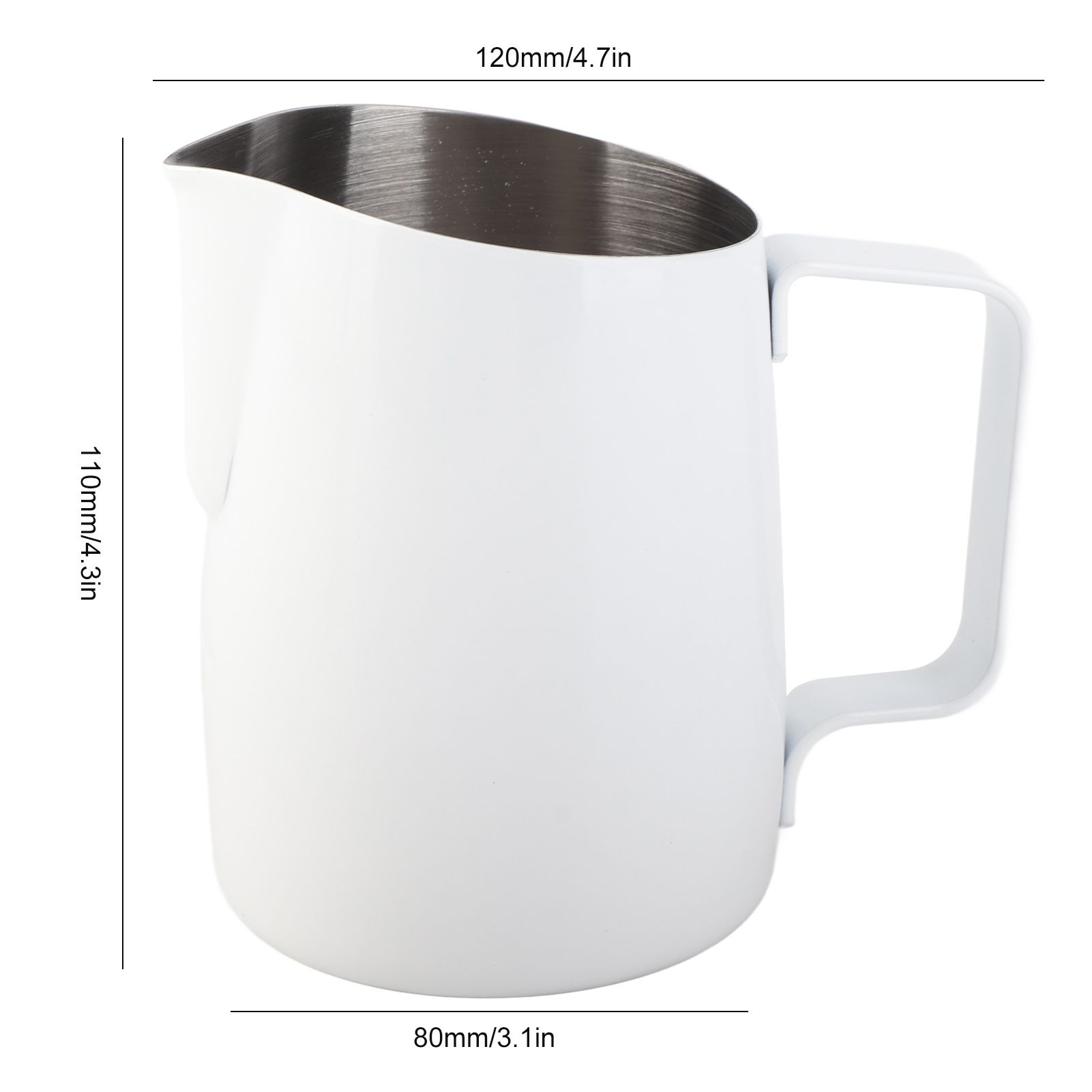 420ml Coffee Mug Cup Stainless Steel Milk Coffee Frothing Pitcher Jug for view 11