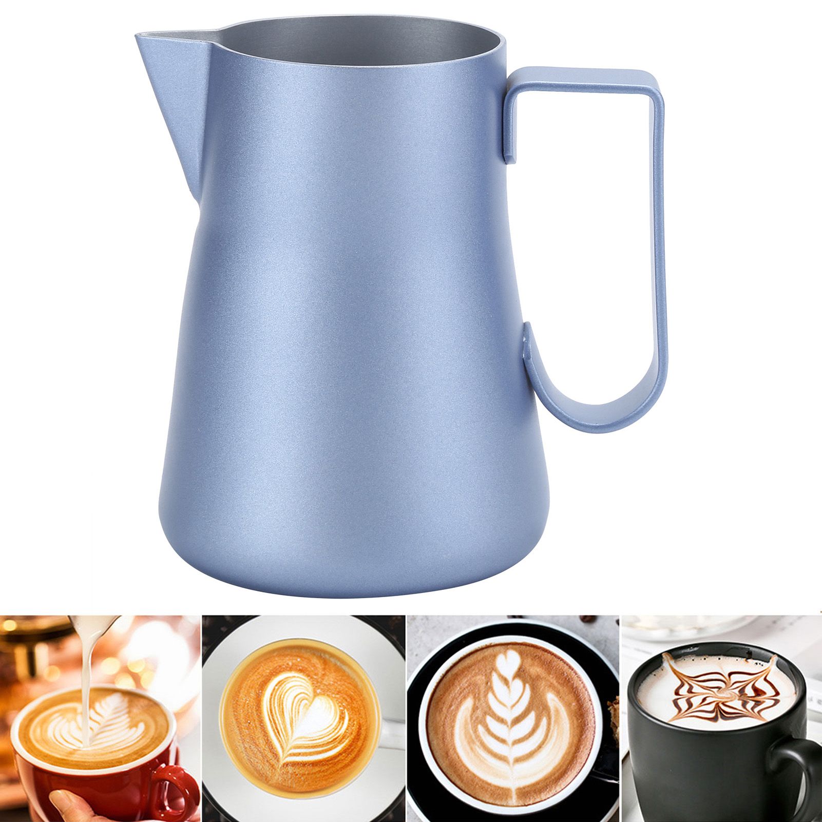 Stainless Steel Milk Frothing Pitcher Milk Coffee Latte Art Jug Cup for Home view 9