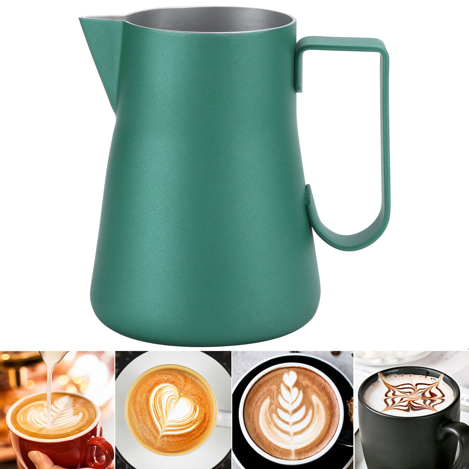 Stainless Steel Milk Frothing Pitcher Milk Coffee Latte Art Jug Cup for Home view 9