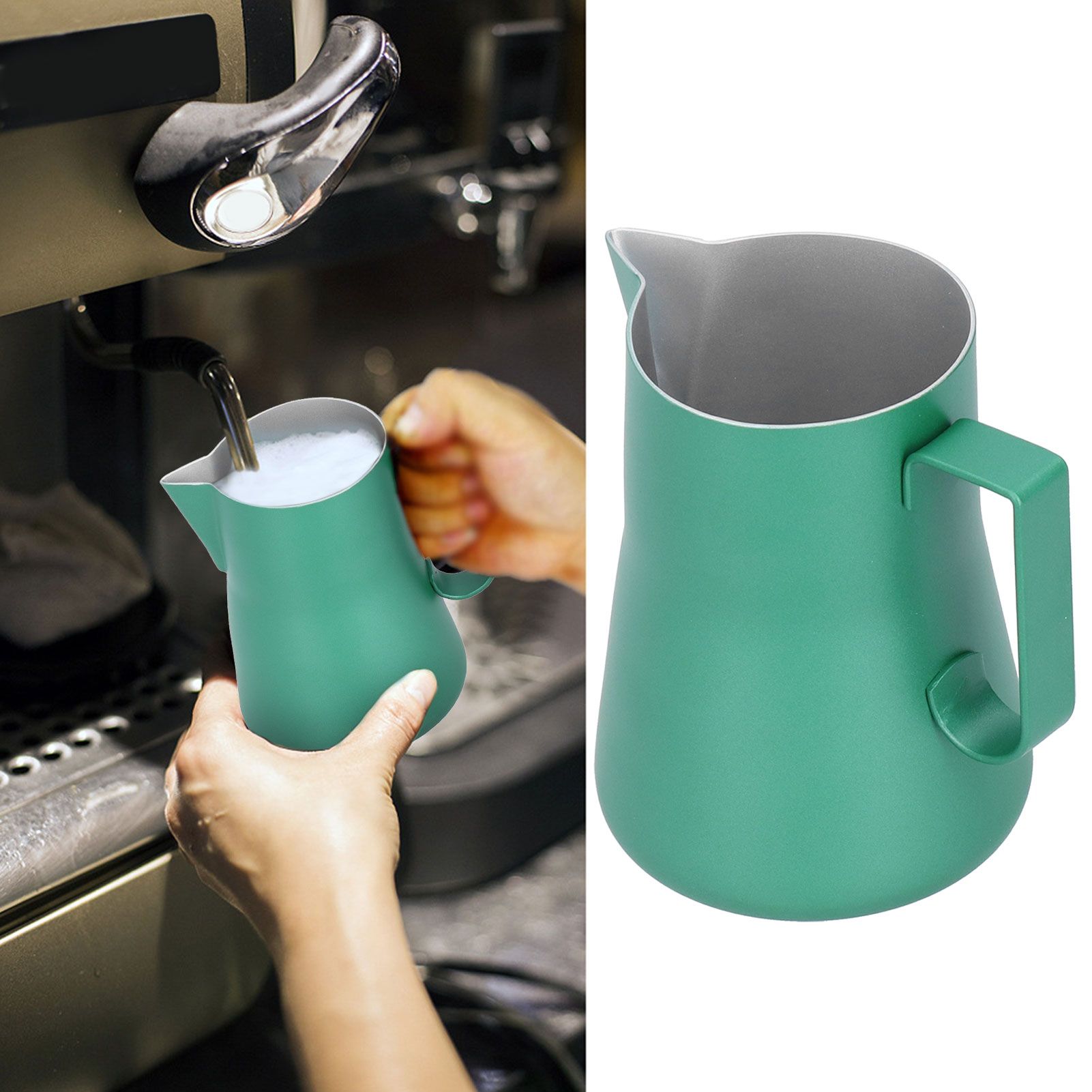 Stainless Steel Coffee Milk Cup Frothing Pitcher Jug Latte Art for Home Coffee view 10