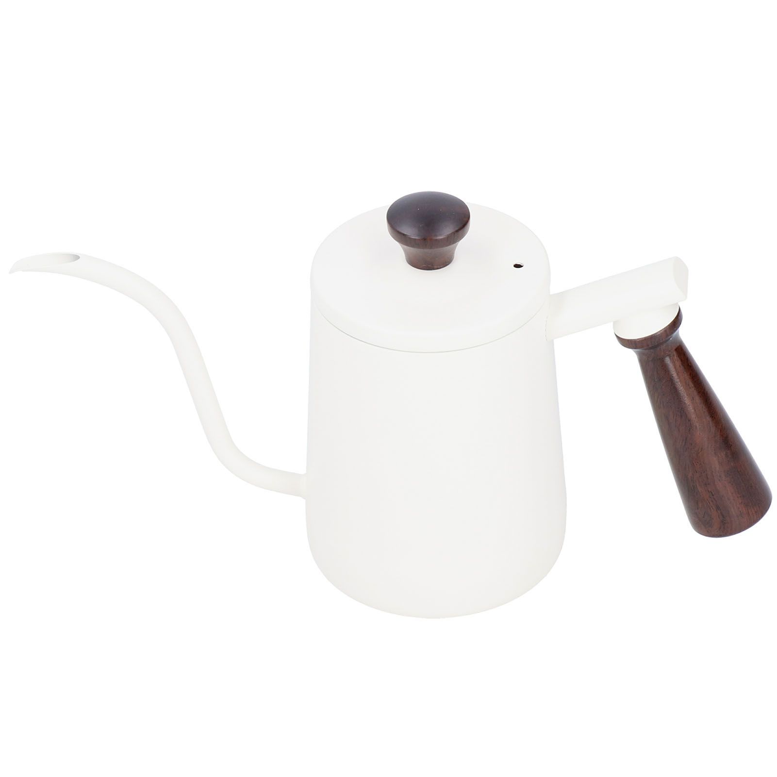 Portable Stainless Steel Coffee Pot with Wooden Handle Long Gooseneck Spout view 7