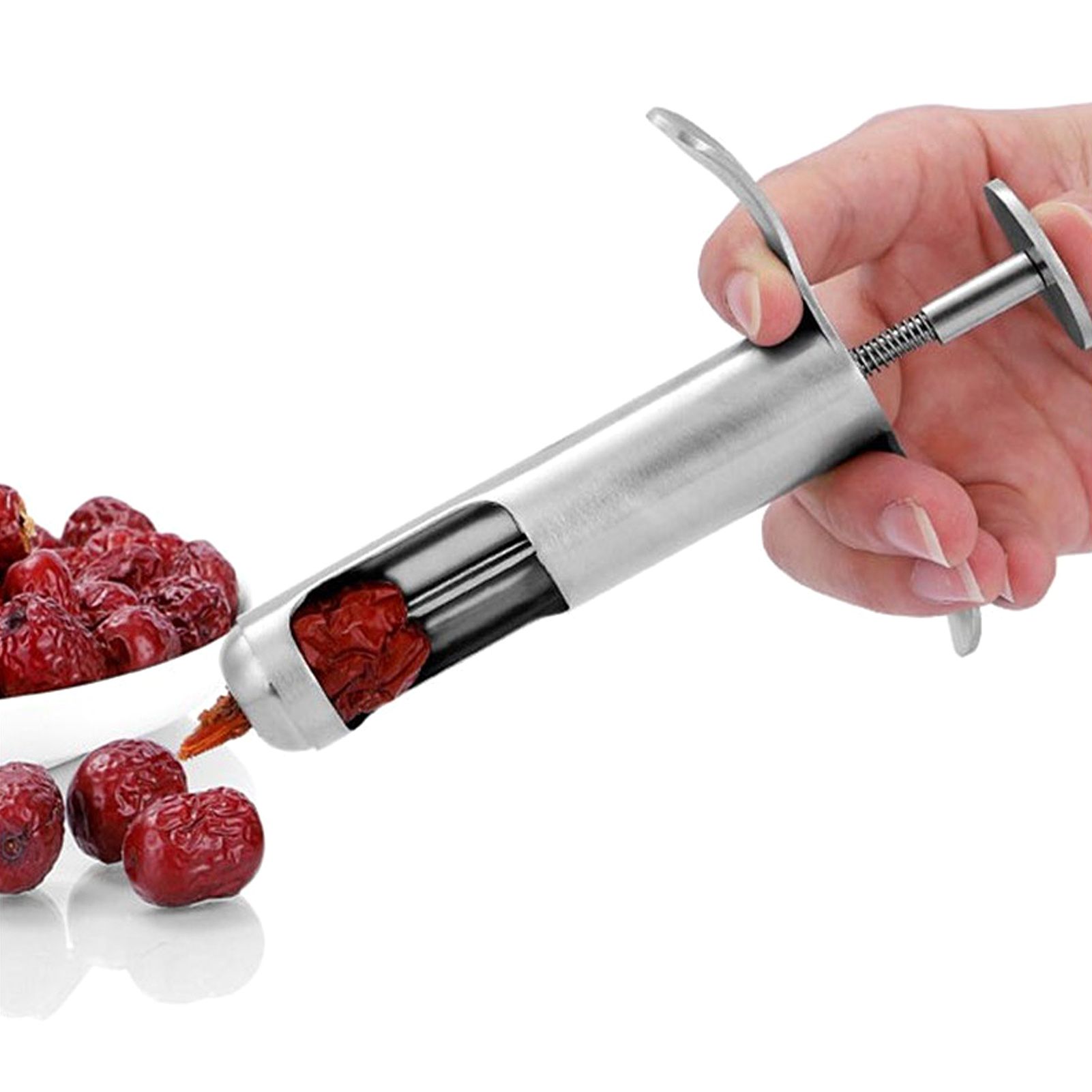 Stainless Steel Fruit Core Remover Tool for Red Dates Hawthorn Grape Kitchen view 9