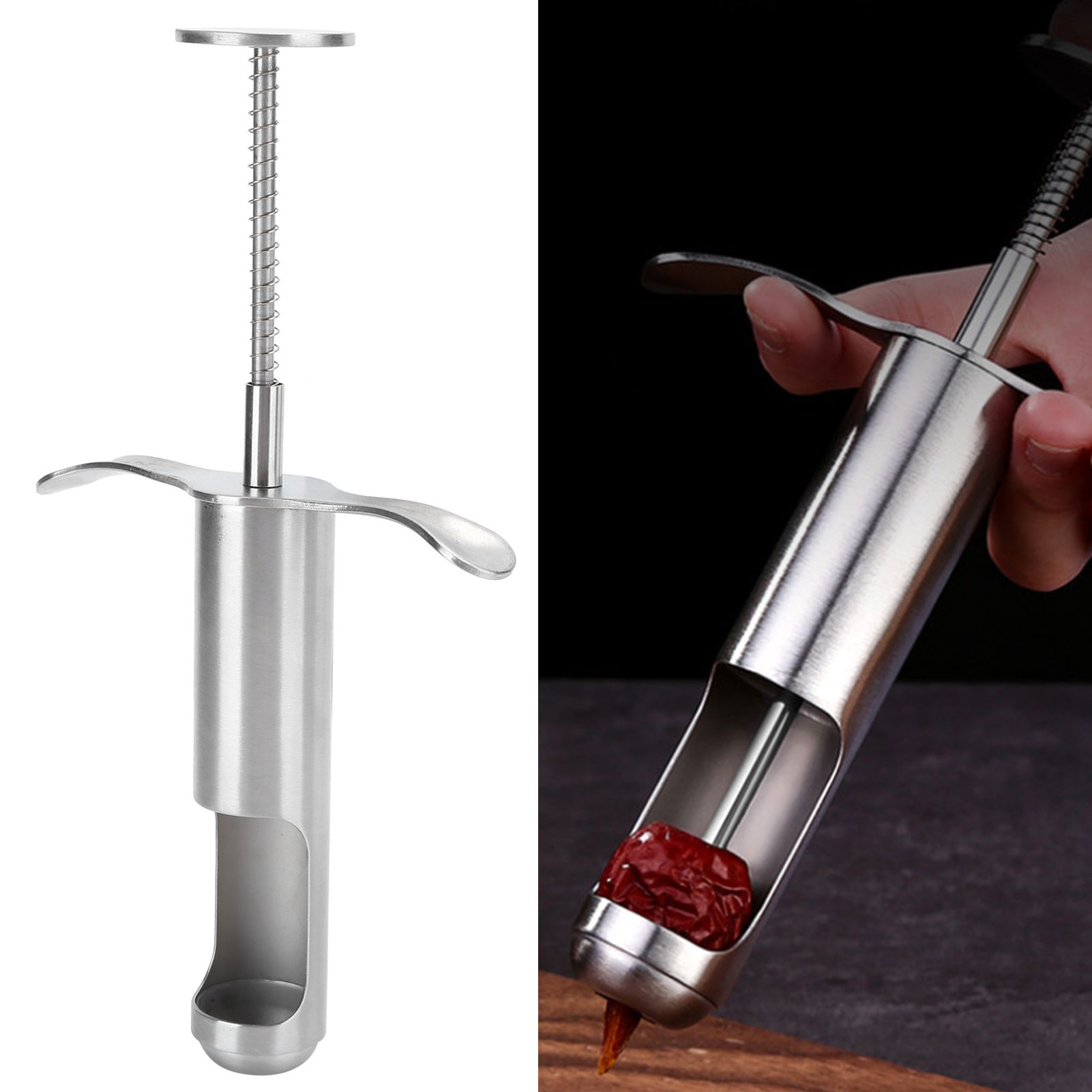 Stainless Steel Fruit Core Remover Tool for Red Dates Hawthorn Grape Kitchen view 10