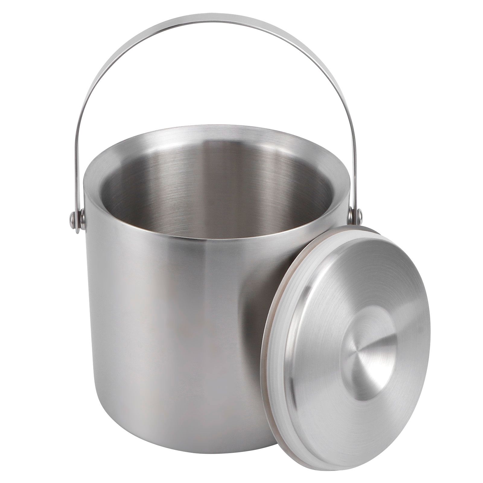 3L Ice Bucket with Lid Portable Double Wall Wine Ice Barrel for Bar Hotel view 5