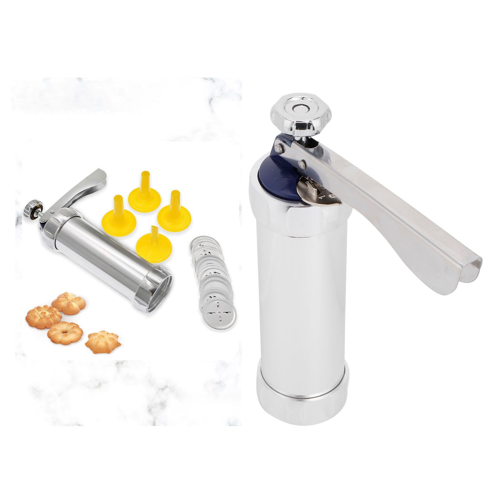 Cookies Biscuits Press Maker with 20 Molds Cake Decorating Nozzle Set DIY view 9