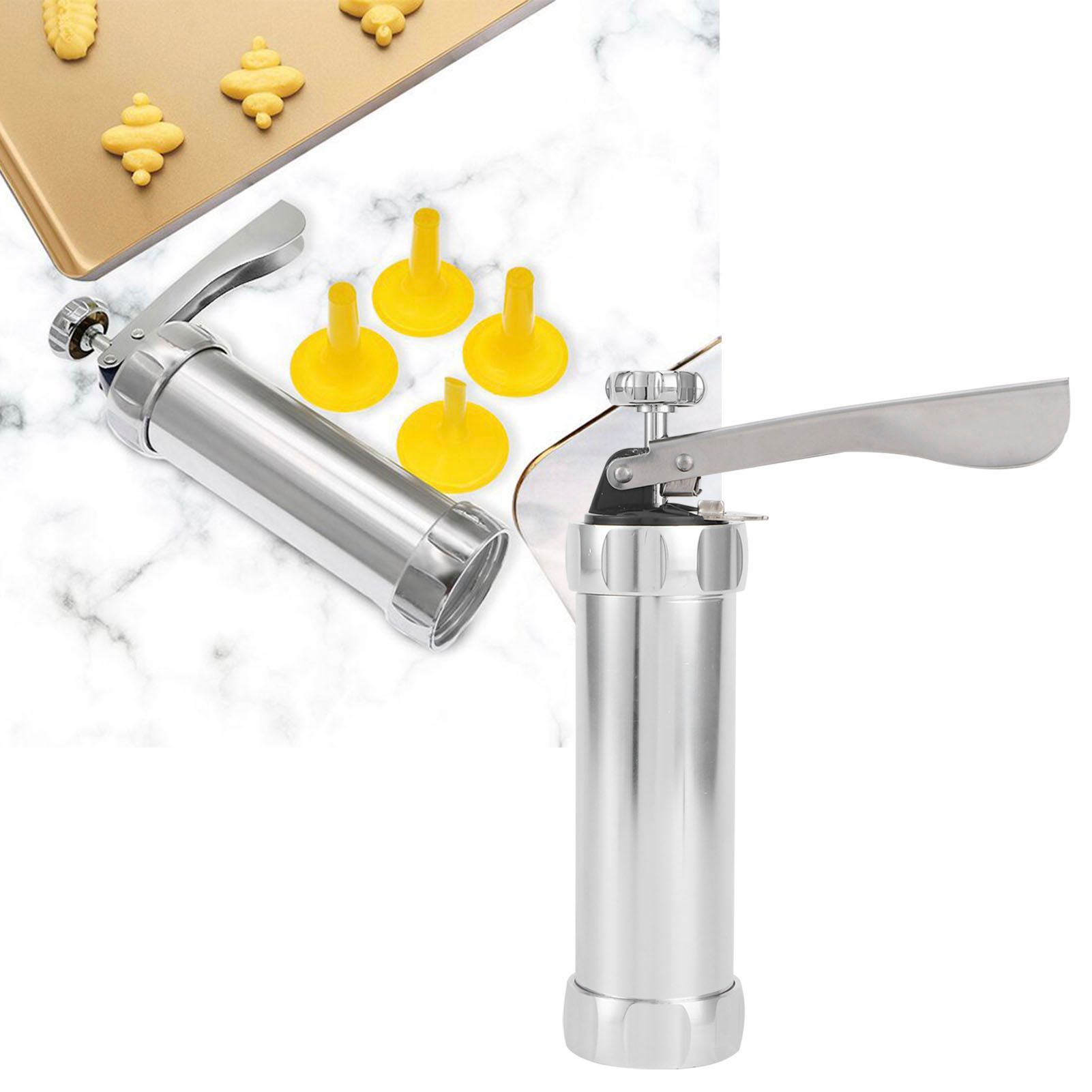 Cookies Biscuits Press Maker with 20 Molds Cake Decorating Nozzle Set DIY view 10