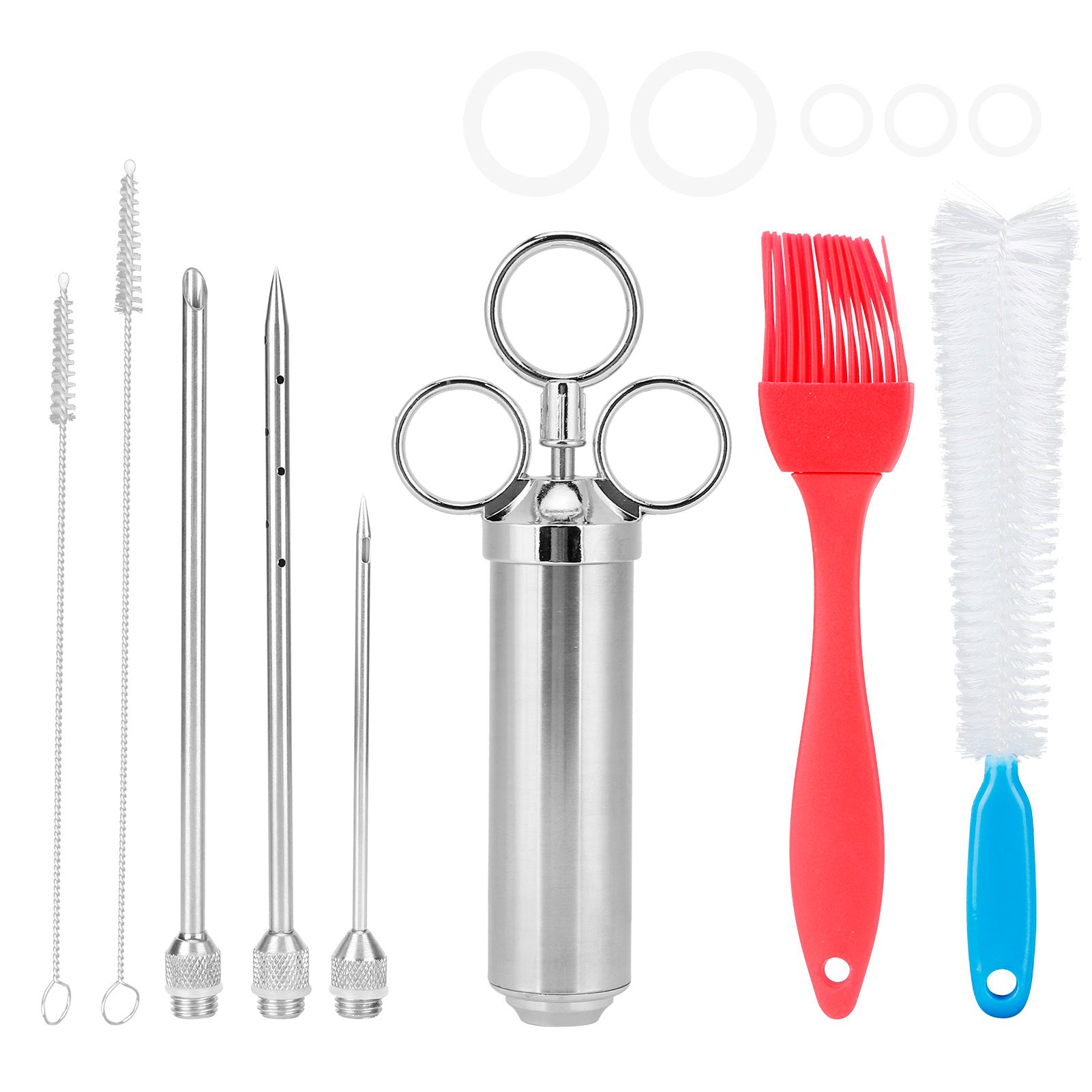 BBQ Meat Injector Kit Condiment Seasoning Syringe Barbecue Tools Kitchen Accessory view 7