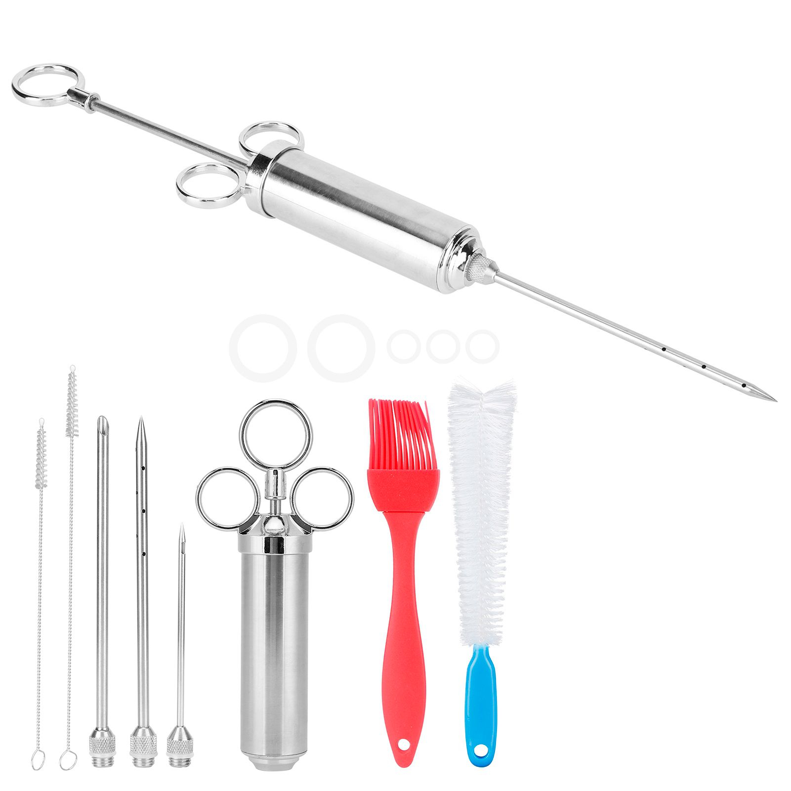 BBQ Meat Injector Kit Condiment Seasoning Syringe Barbecue Tools Kitchen Accessory view 8