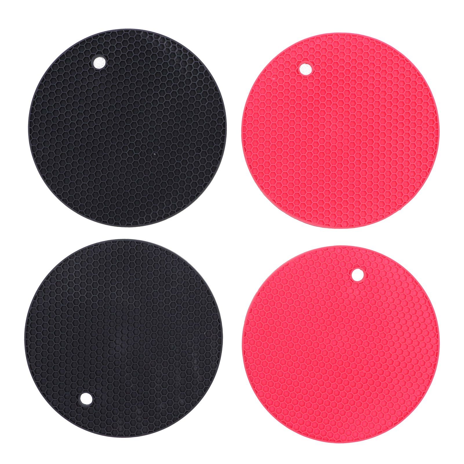 4PCS Silicone Placemat Heat Resistant Mat Drink Cup Coasters Pot Holder view 3