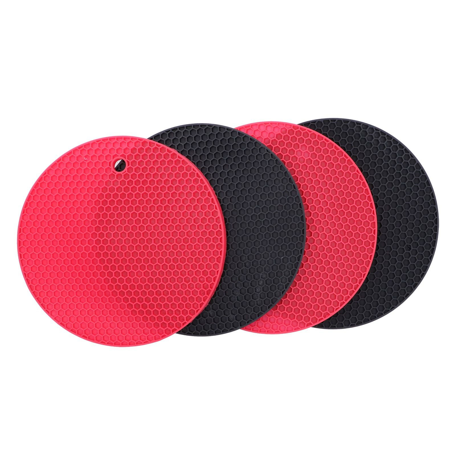 4PCS Silicone Placemat Heat Resistant Mat Drink Cup Coasters Pot Holder view 4