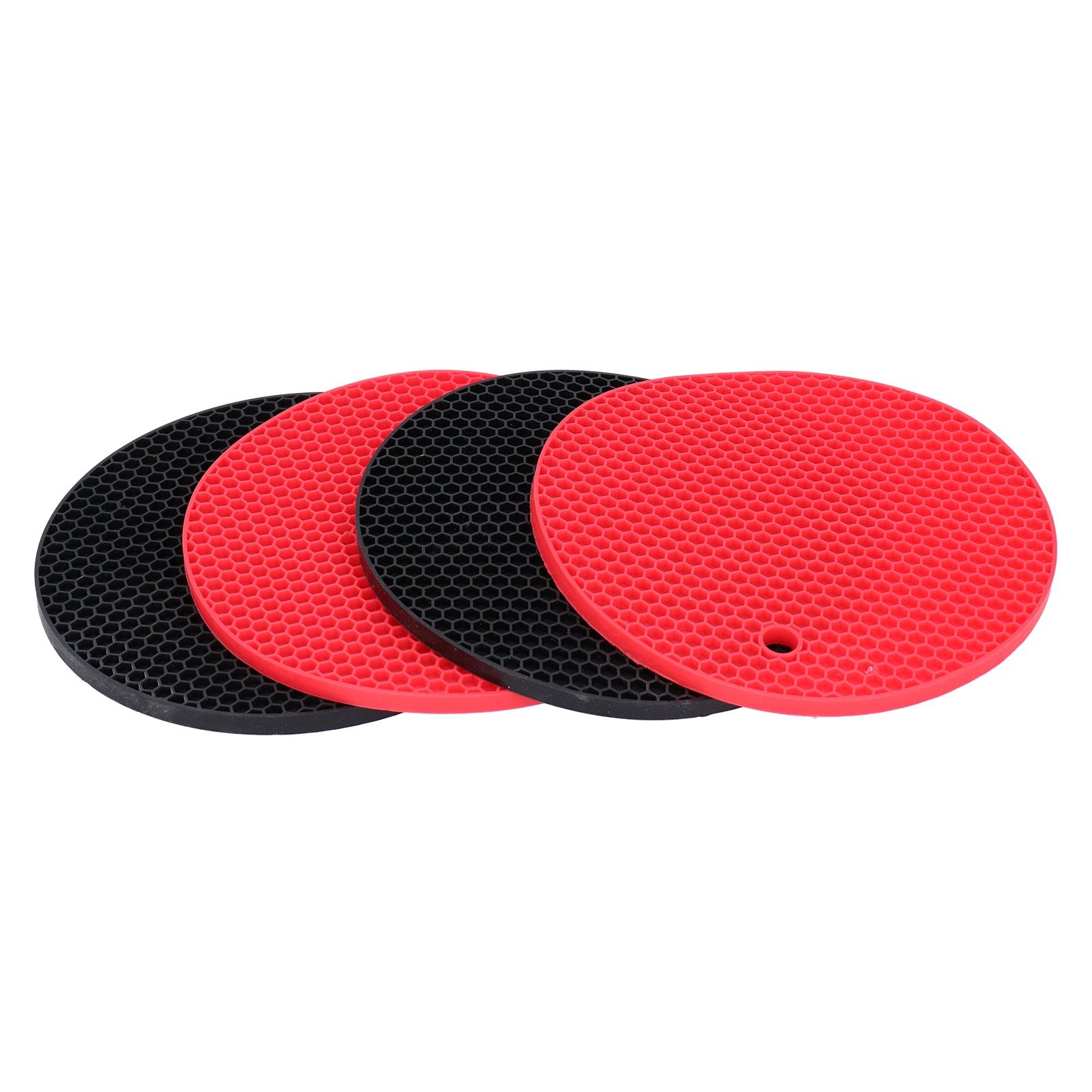 4PCS Silicone Placemat Heat Resistant Mat Drink Cup Coasters Pot Holder view 5