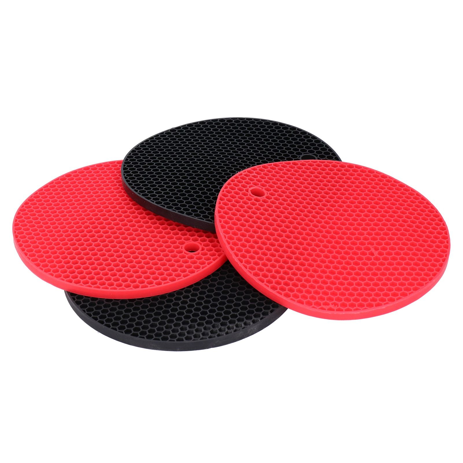 4PCS Silicone Placemat Heat Resistant Mat Drink Cup Coasters Pot Holder view 8