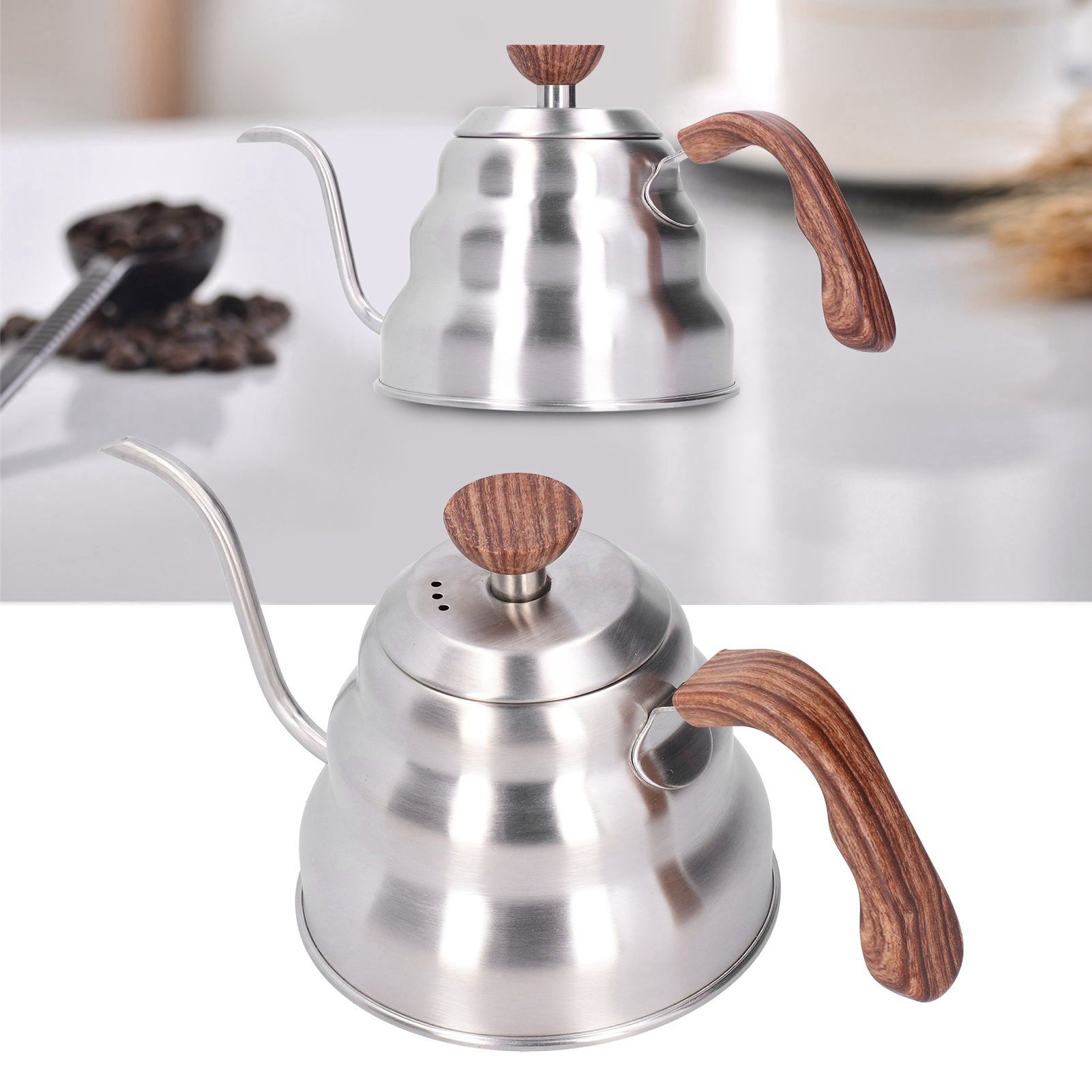 Stainless Steel Pour Over Coffee Tea Kettle Gooseneck Spout Pots Kitchen view 10