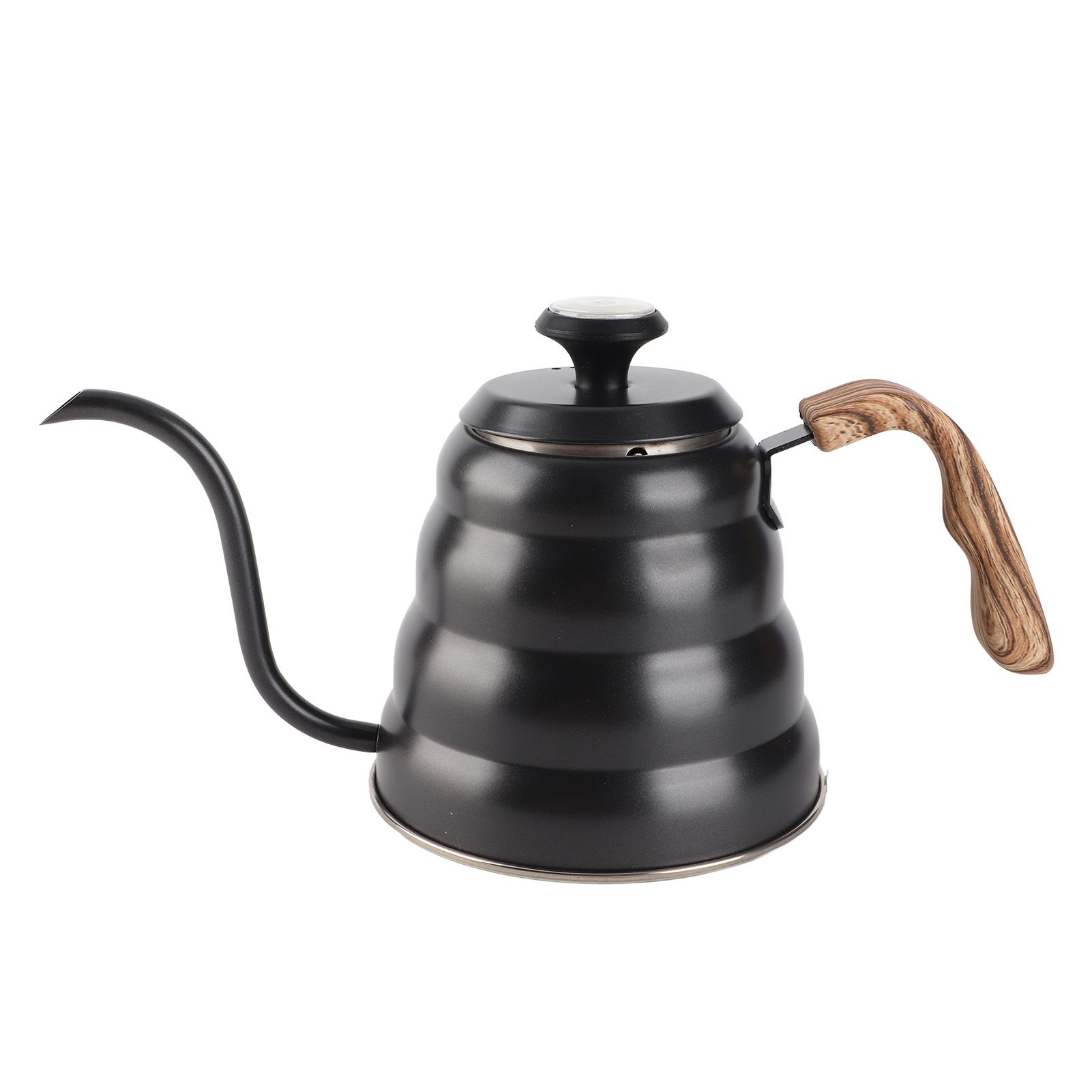 1.2L Stainless Steel Tea Coffee Kettle with Thermometer Gooseneck Spout Pour view 3